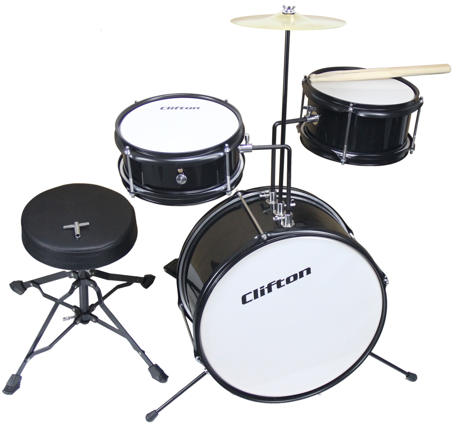 Clifton Kinderschlagzeug »Junior Drum, schwarz«