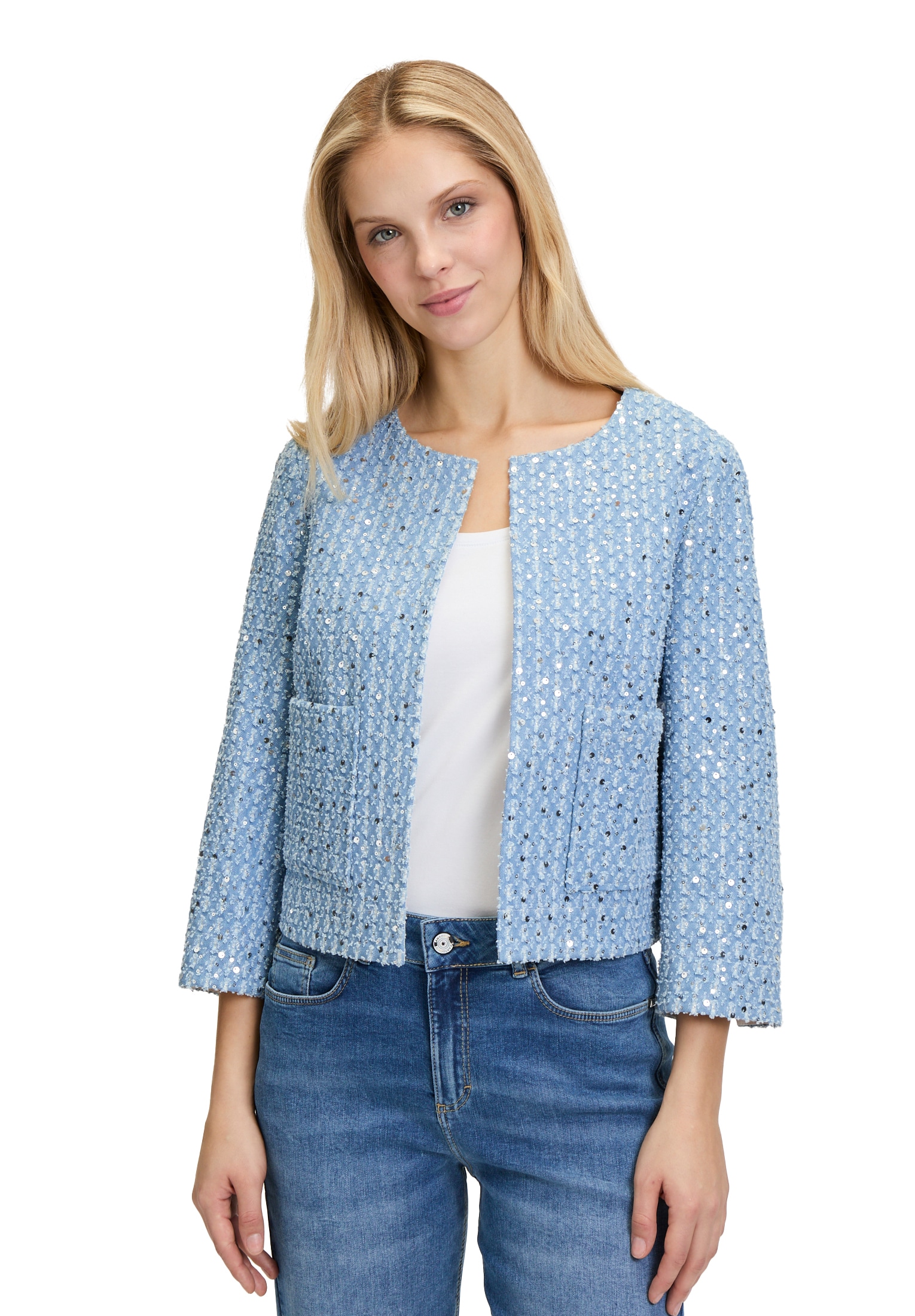 Cartoon Jackenblazer »Blazer-Jacke mit Pailletten«