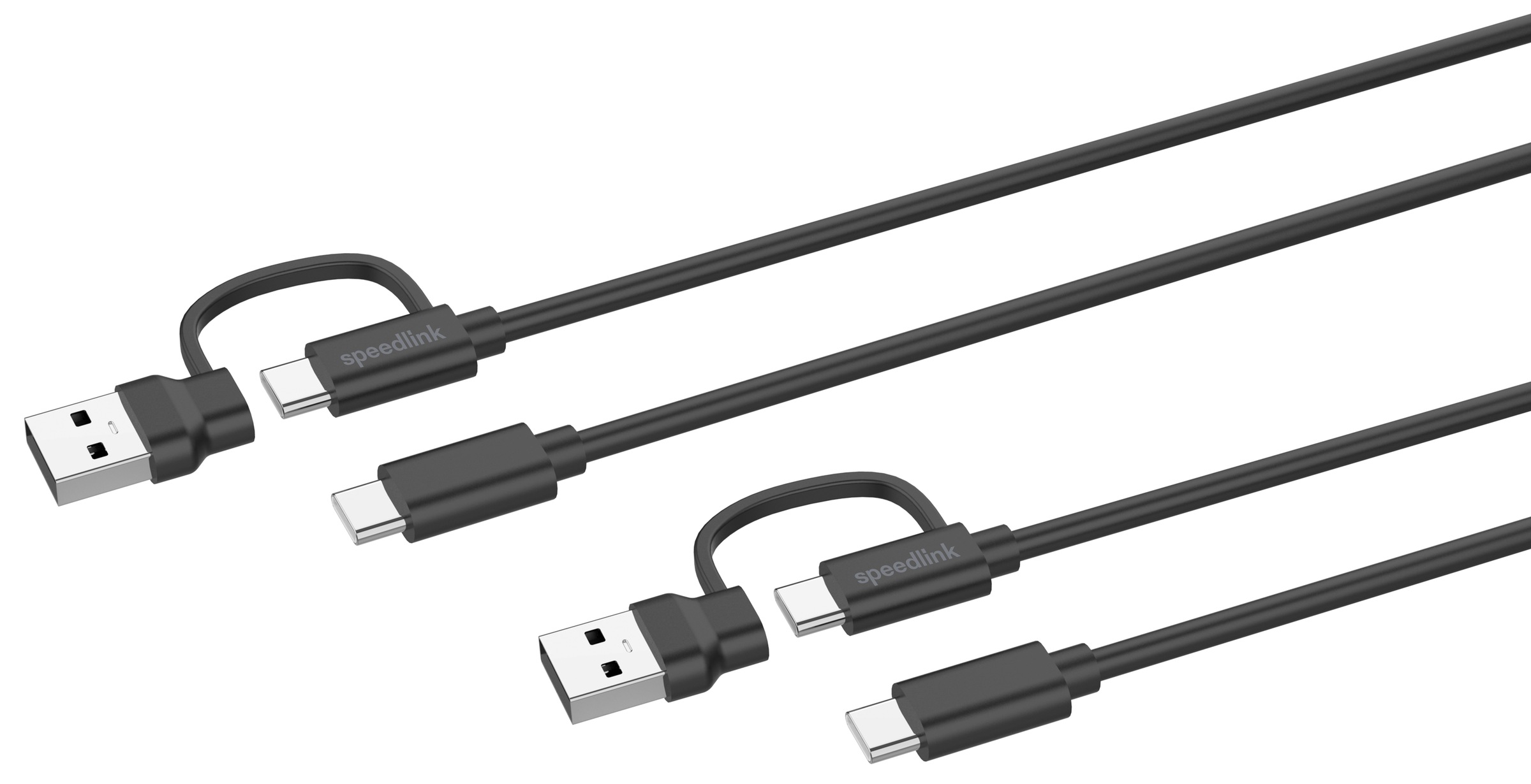 Akku-Ladestation »STREAM Play & Charge USB-C/A to USB-C Cable Set, black«, für PS5,...