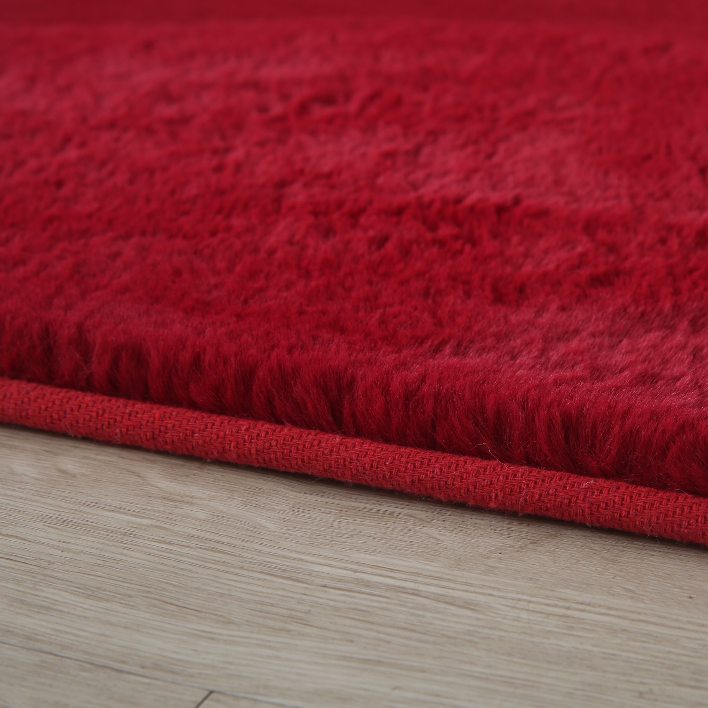 Ayyildiz Teppiche Hochflor-Teppich »POUFFY 5100«, rechteckig, 20 mm Höhe, Läufer, weicher glatter Softflor, Kaninchen Fell Haptik, waschbar