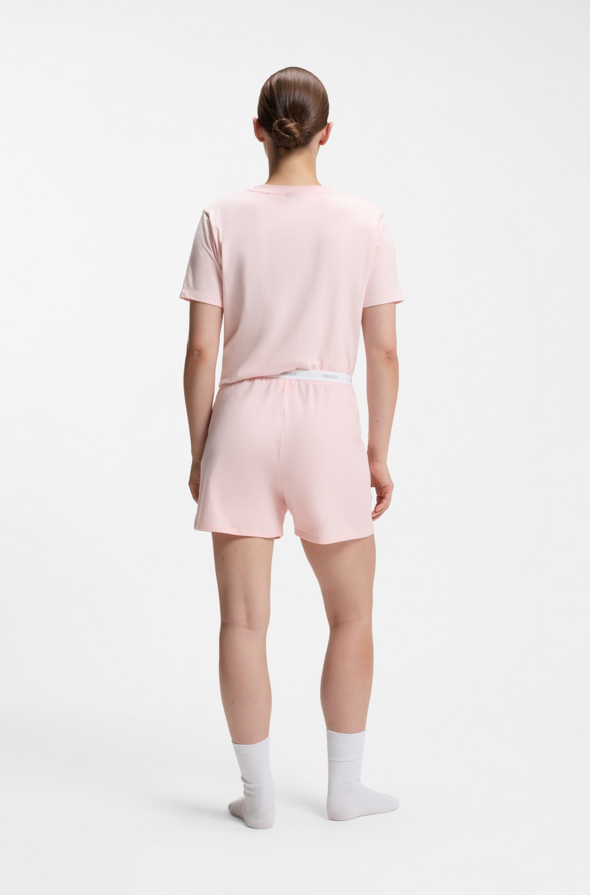 HUGO Underwear Schlafshorts  Hugo Logo-Elastikbund