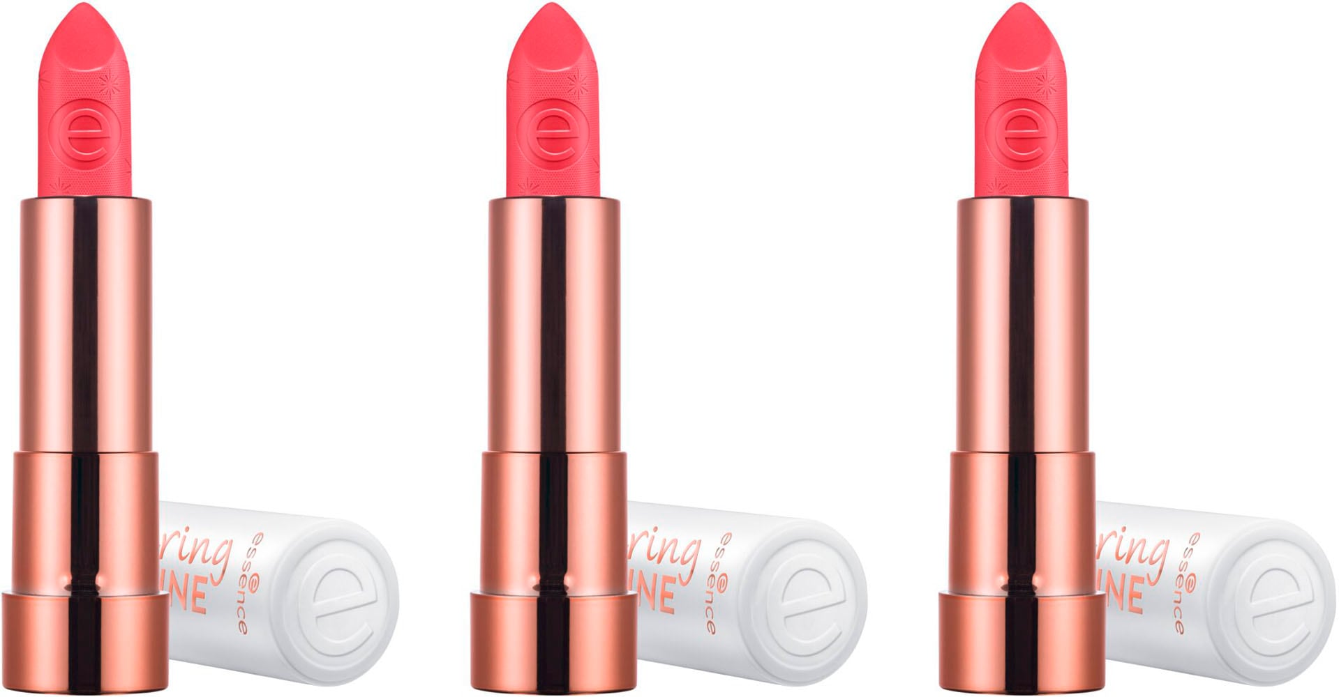 Lippenstift »caring SHINE vegan collagen lipstick«, (3er Pack)