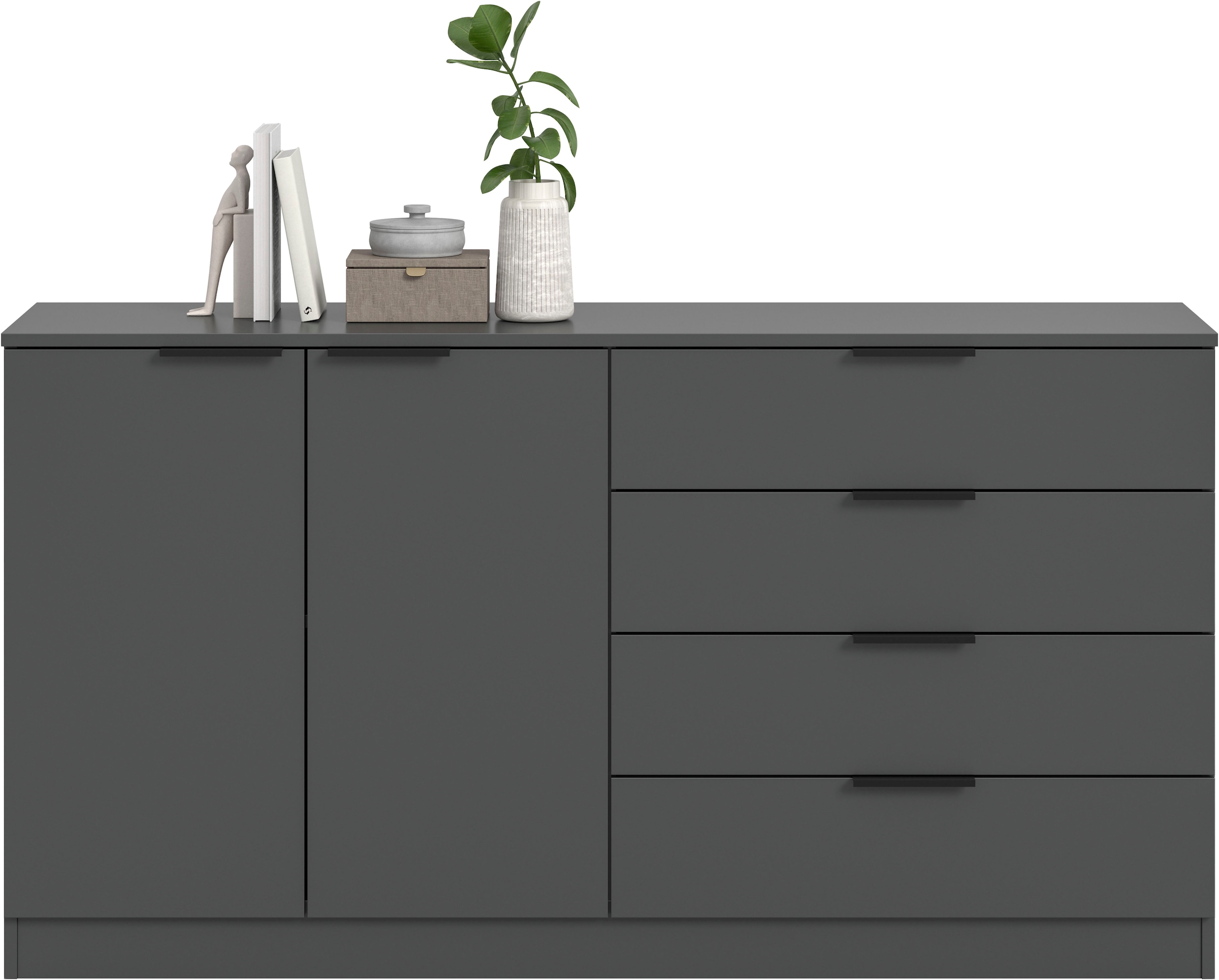 Home affaire Sideboard »SKARDE, Breite 148 cm, 4 Schubkästen, 2 Türen, viel Stauraum« in verschiedenen Farben und Breiten erhältlich, individuell einsetzbar,  Kommode, Anrichte, Schubkastenkommode, Schuhschrank, Schrank