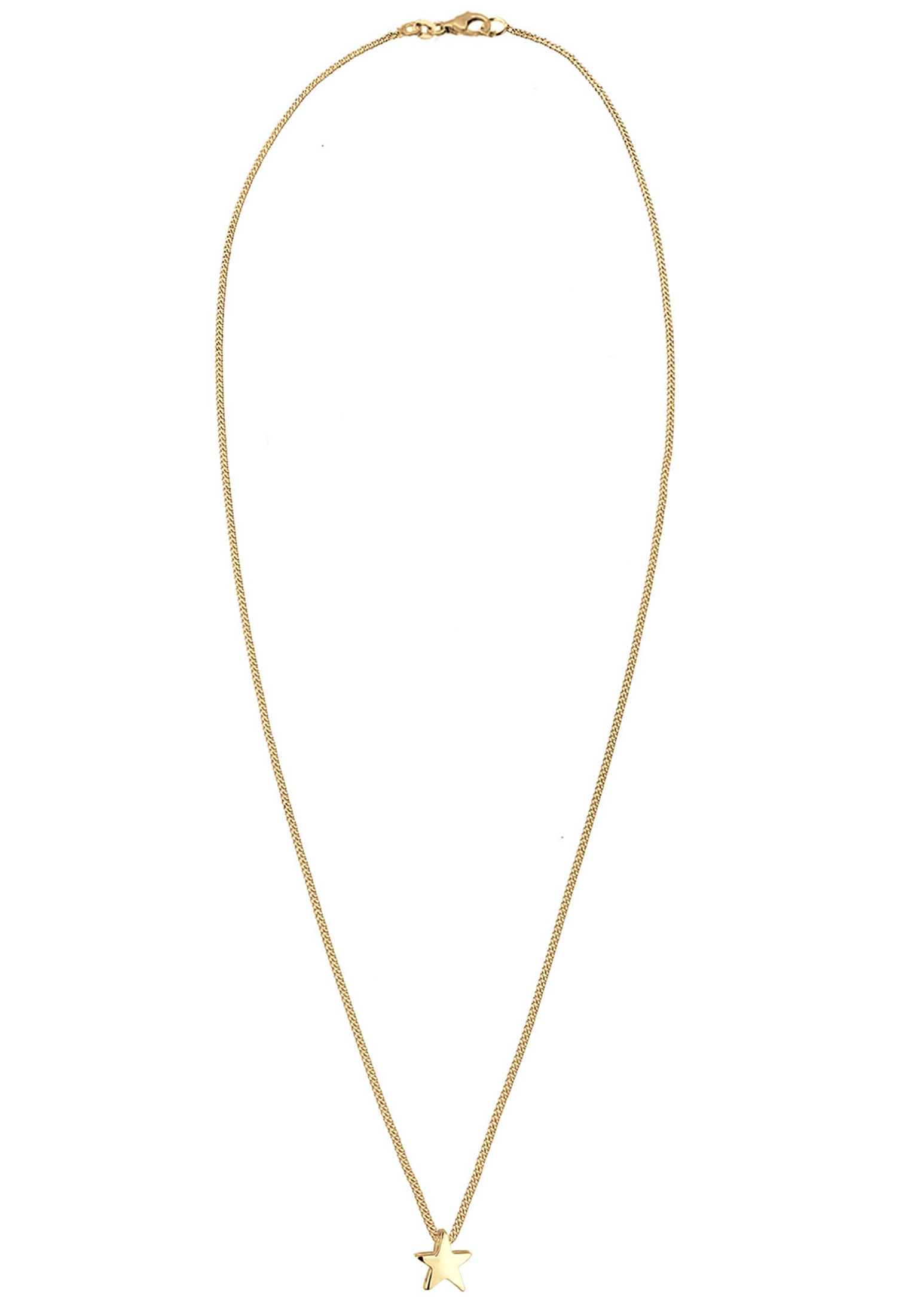 Elli Kette mit Anhänger »Halskette Stern Schlicht Basic 925 Silber«