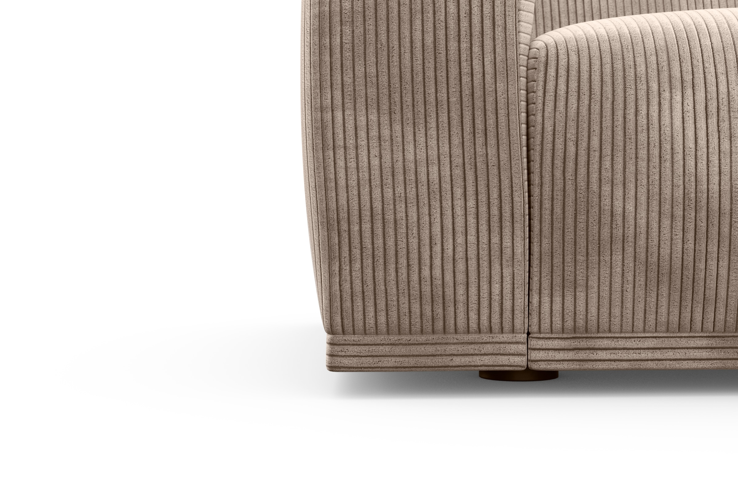 TRENDMANUFAKTUR Big-Sofa »Braga, mit hochwertigem Kaltschaum, Megasofa, in Cord erhältlich«, modernes Big-Sofa, Couch mit hohem Sitzkomfort, 254/72/107 cm (B/H/T)