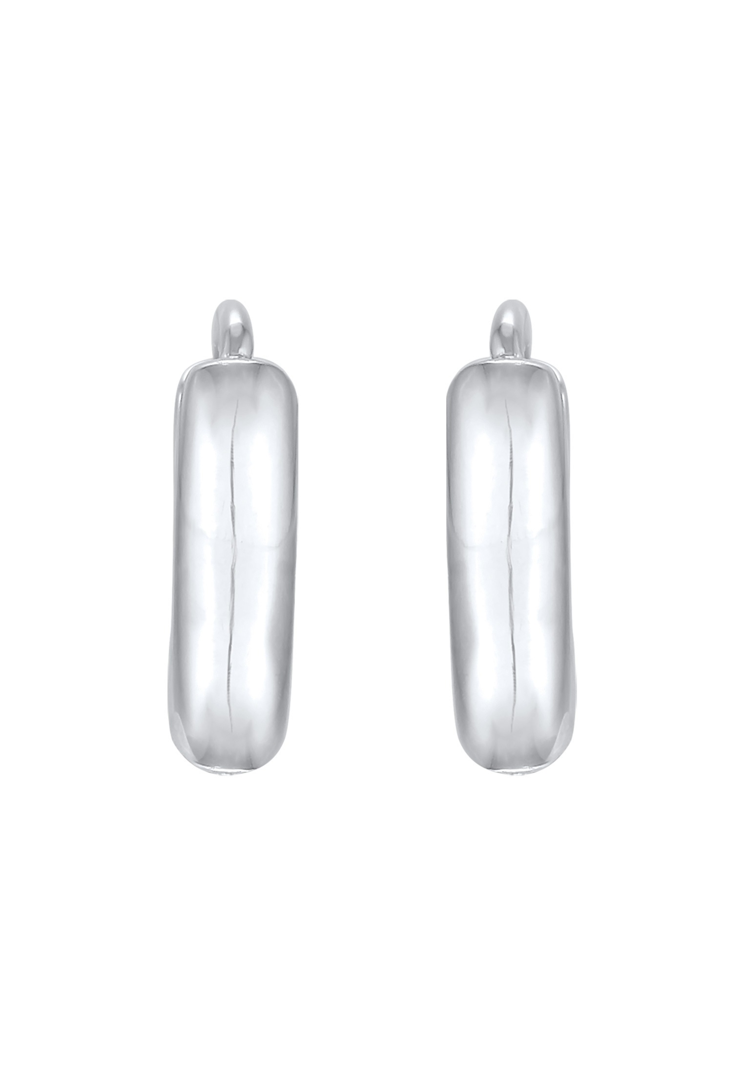 Elli Paar Creolen »Ohrringe Creolen Scharnier Basic Rund 925 Silber«