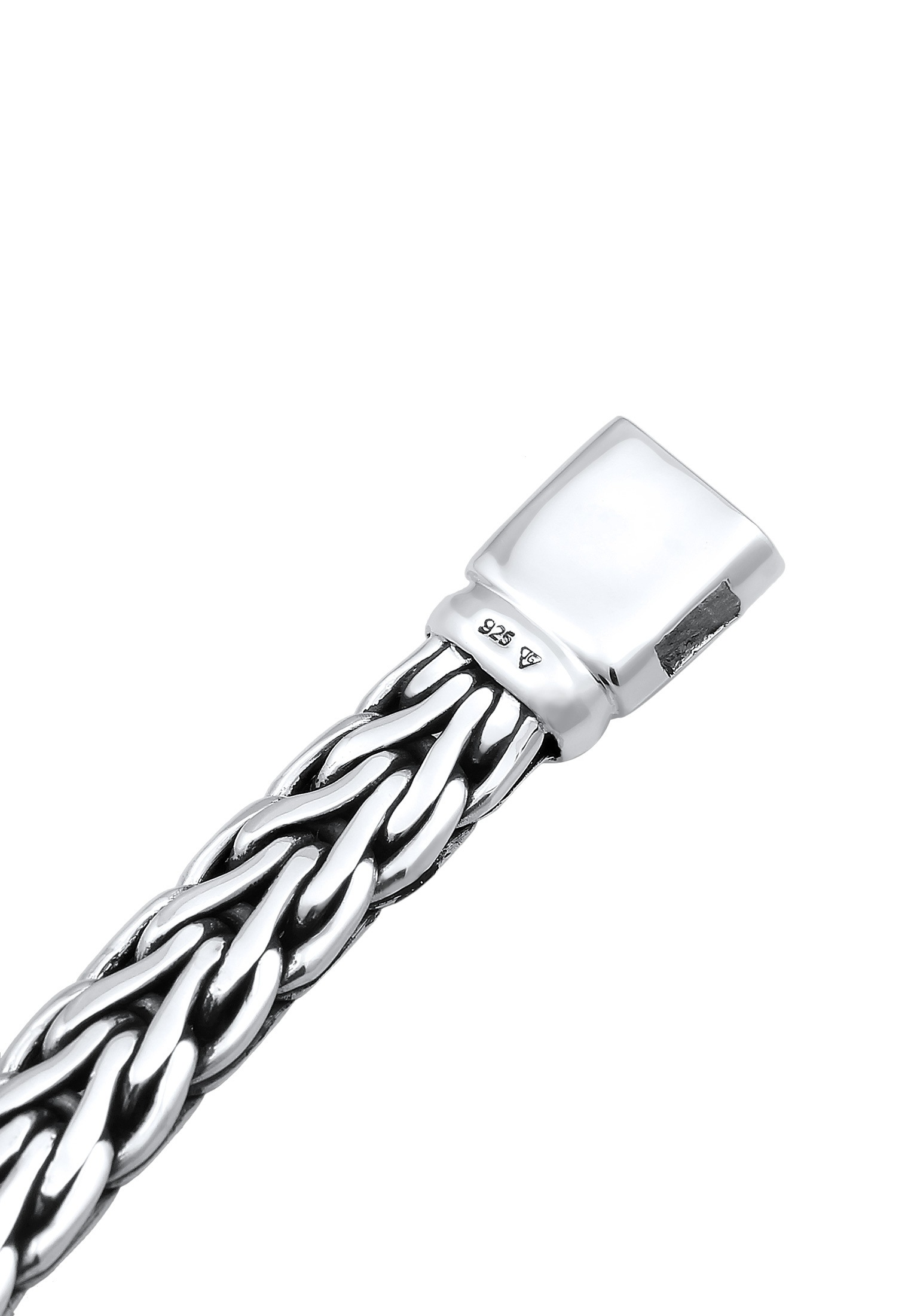 Kuzzoi Armkette »Armband Gliederarmband Zopfmuster Unisex 925er Silber«