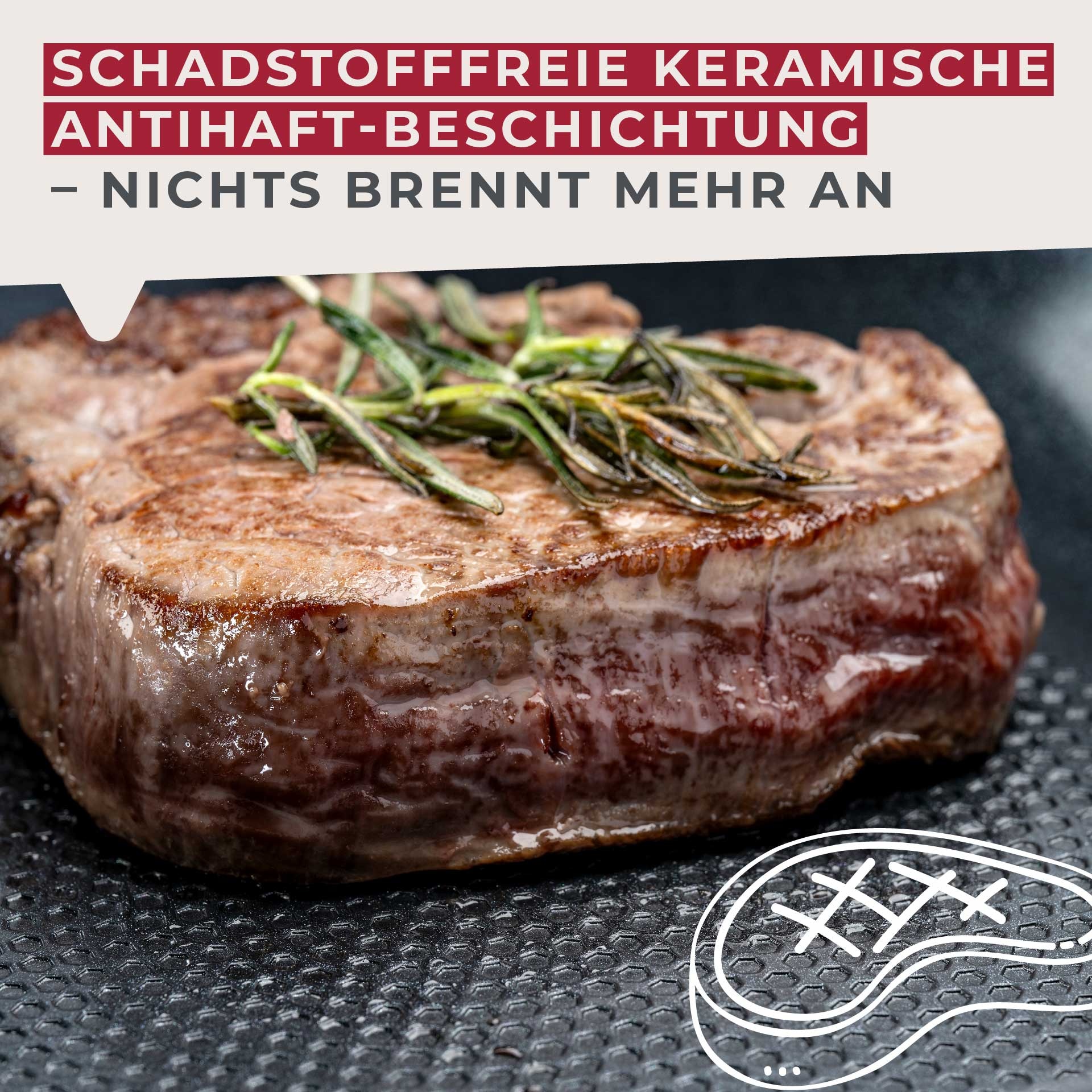 FACKELMANN Bratpfanne »Statement« Aluminium Set, 2 Stk. tlg. 2er Pfannenset Statement – Bratpfannen, Kochpfannen, Aluminium-Pfannen