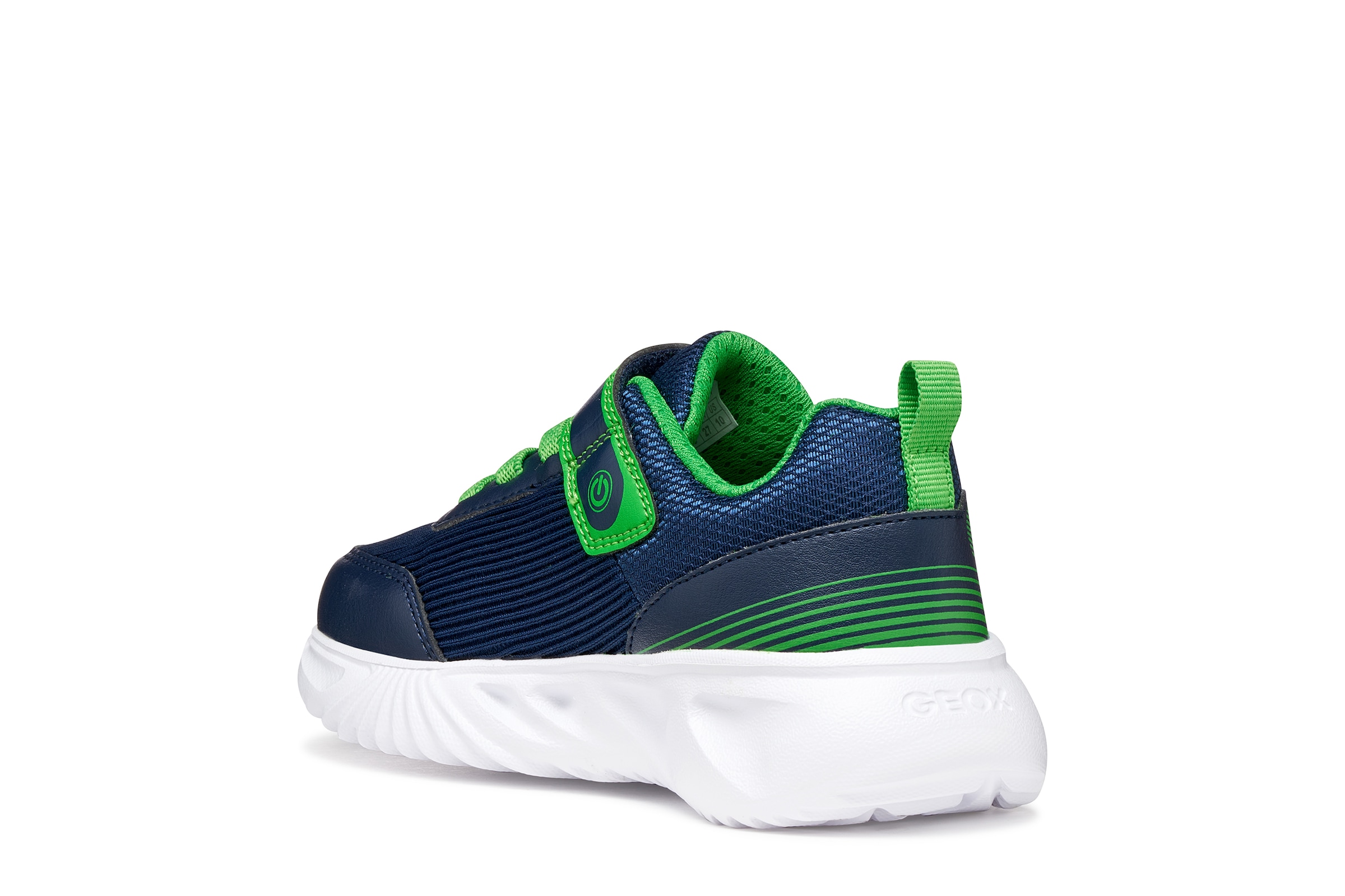 Geox Sneaker »J ASSISTER BOY«  Klettschuh mit Blinkfunktion, Größenschablone zum Download