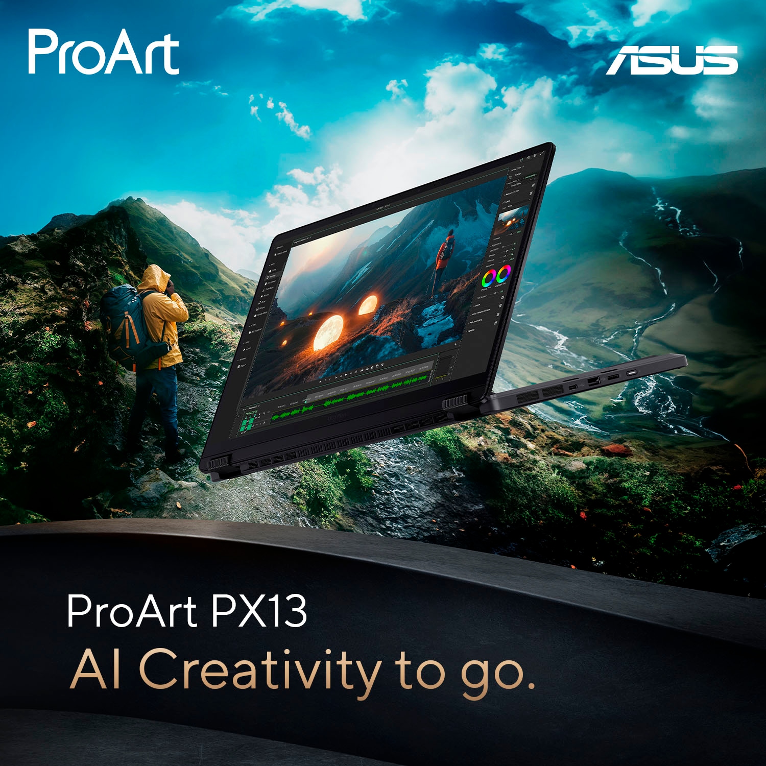 Asus Notebook »ProArt PX13 HN7306WI-LX033WS«, 33,8 cm, / 13,3 Zoll, AMD, Ryzen™ AI 9, GeForce RTX 4070, 1000 GB SSD