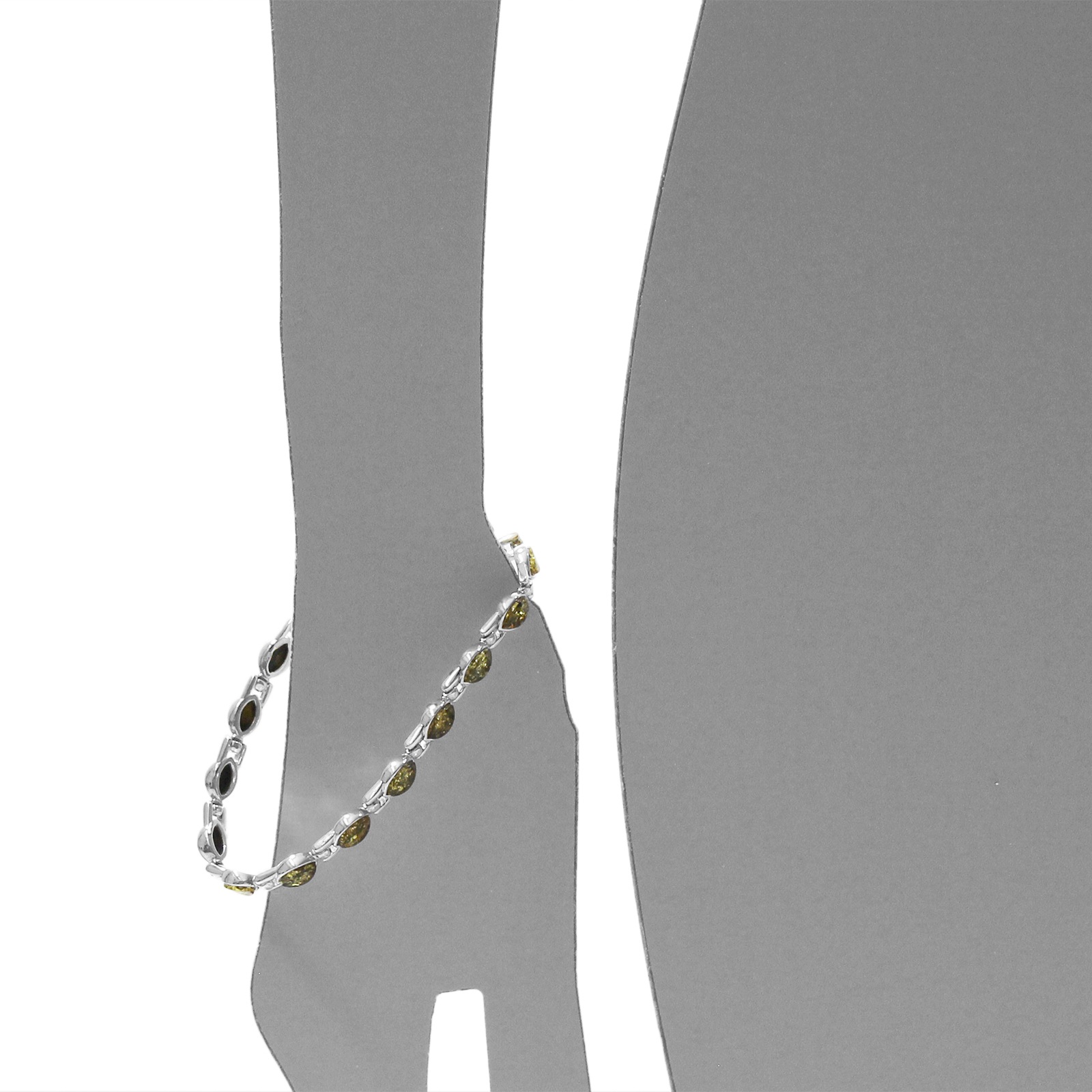 OSTSEE-SCHMUCK Armband »- Uzay - Silber 925/000 - Bernstein«
