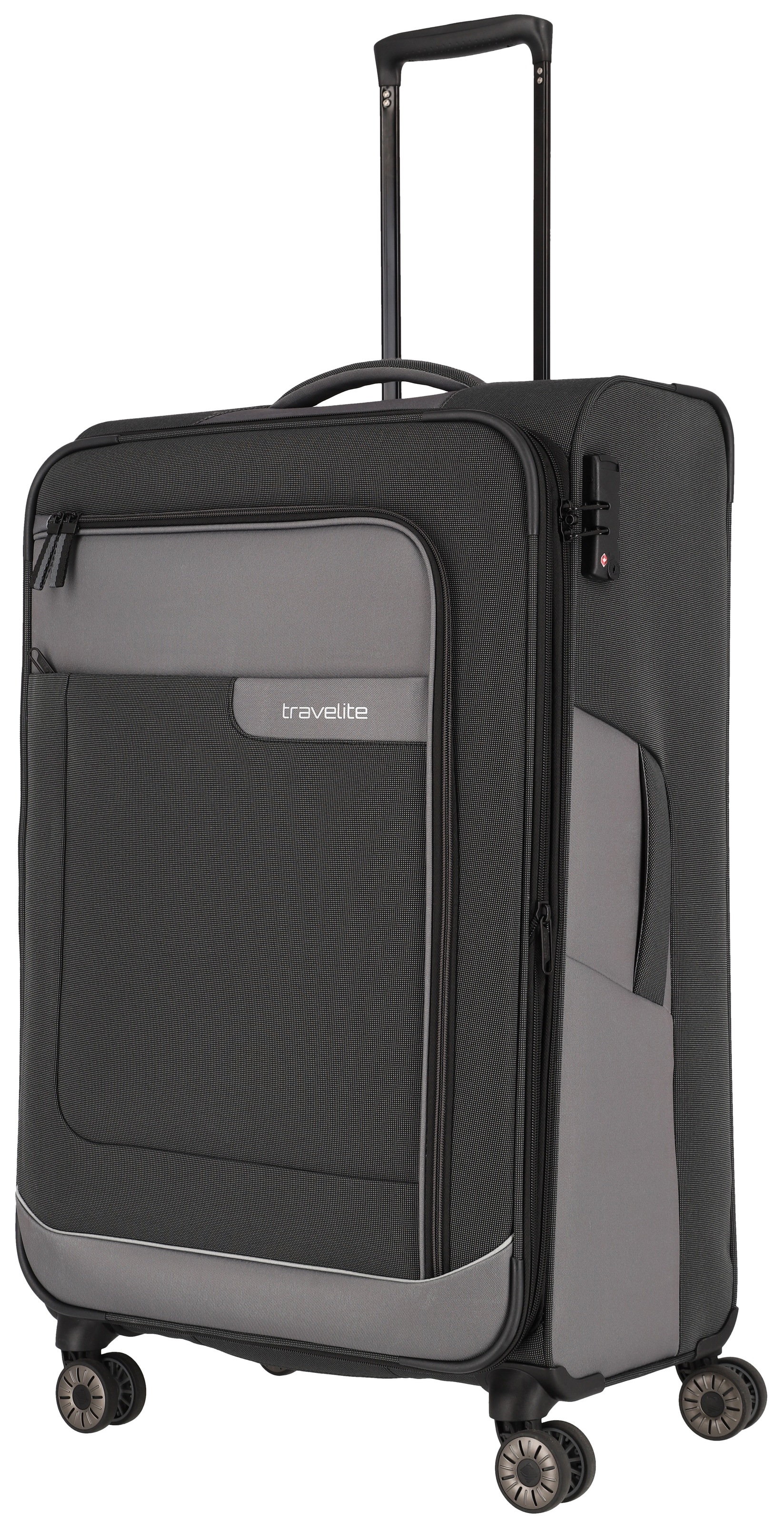 Travelite Viia Trolley L 4-Rollen erw. Schiefer