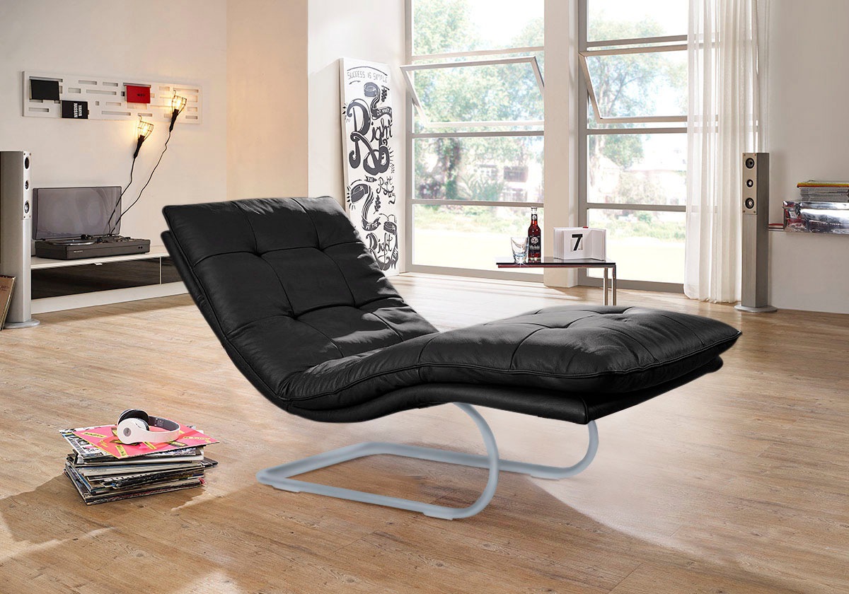 W.SCHILLIG Relaxliege »daily dreams«, in Waffelkissen-Optik, wahlweise mit Motor, silber matt, in 2 Breiten