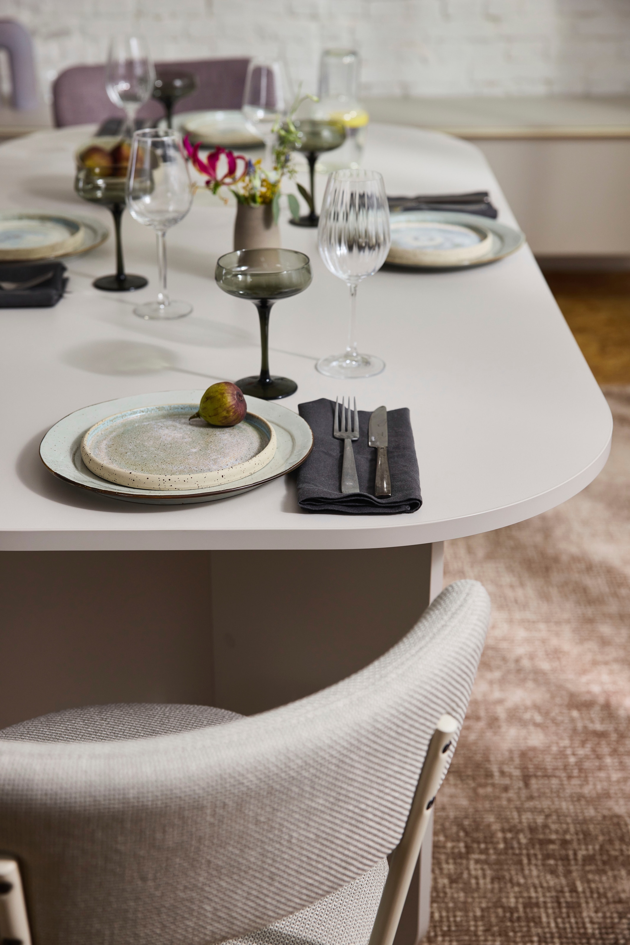 TOM TAILOR HOME Esstisch »ROUNDES TABLE«, mit gerundeten Ecken. Fest 180 cm oder ausziehbar auf 260 cm