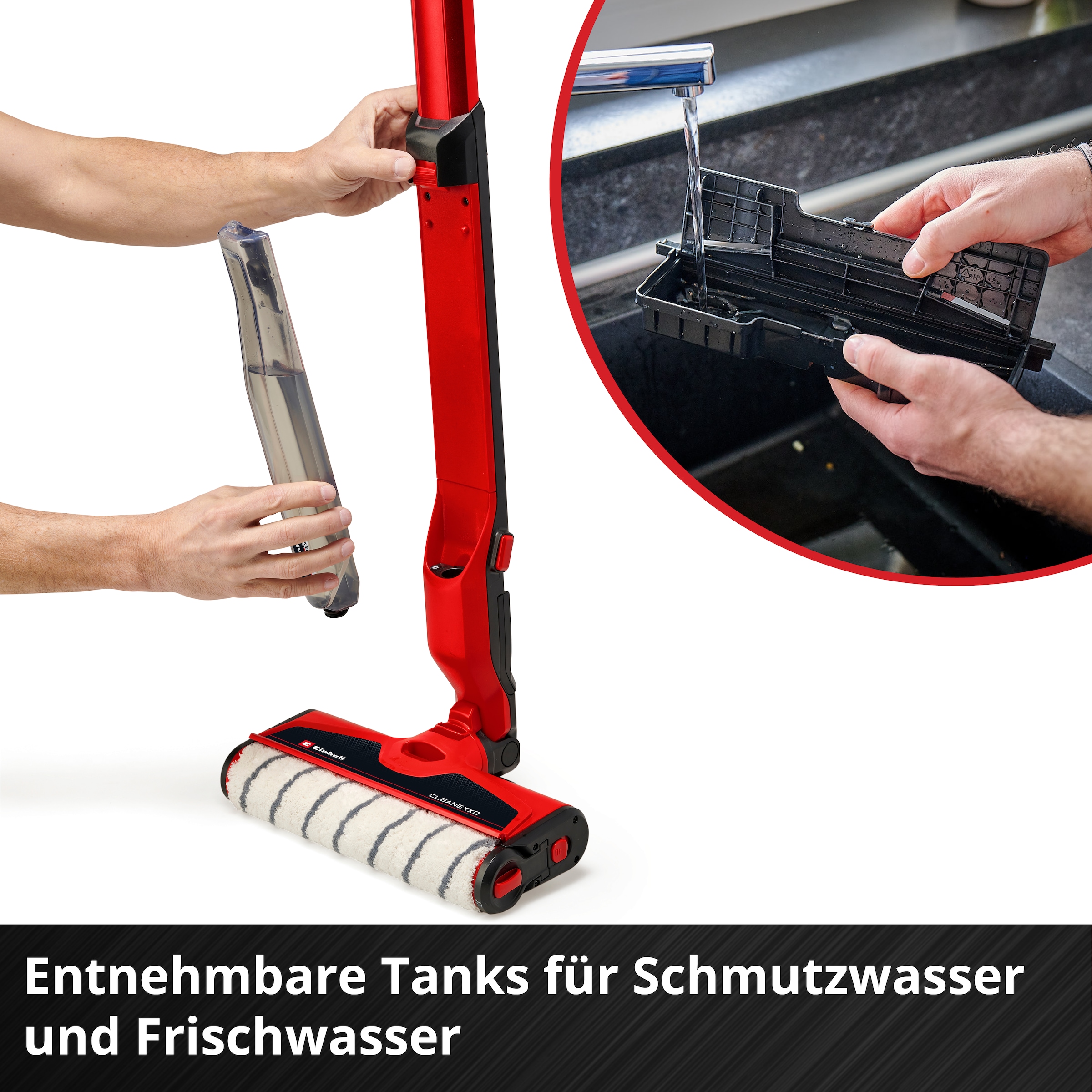 Einhell Hartbodenreiniger »CLEANEXXO + TE-HV 18/06 Set«, inkl. Akku 18V/2,5Ah und Ladegerät