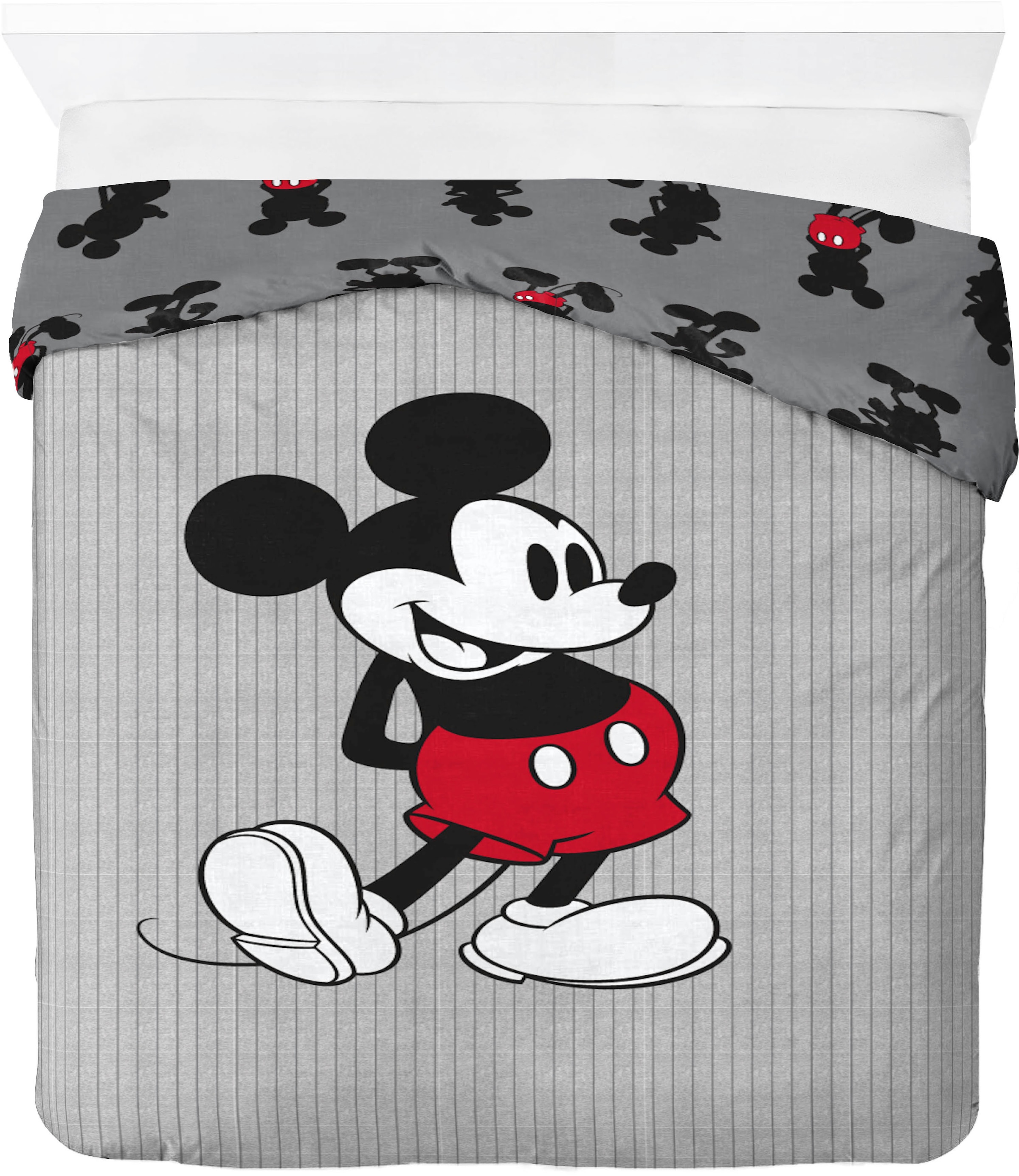 Disney Kinderbettwäsche »Disney Mickey Mouse Bettbezug-Set 135x200 cm + Kissenbezug 80x80 cm« 2 tlg. 100 % Baumwolle, maschinenwaschbar, wendbar