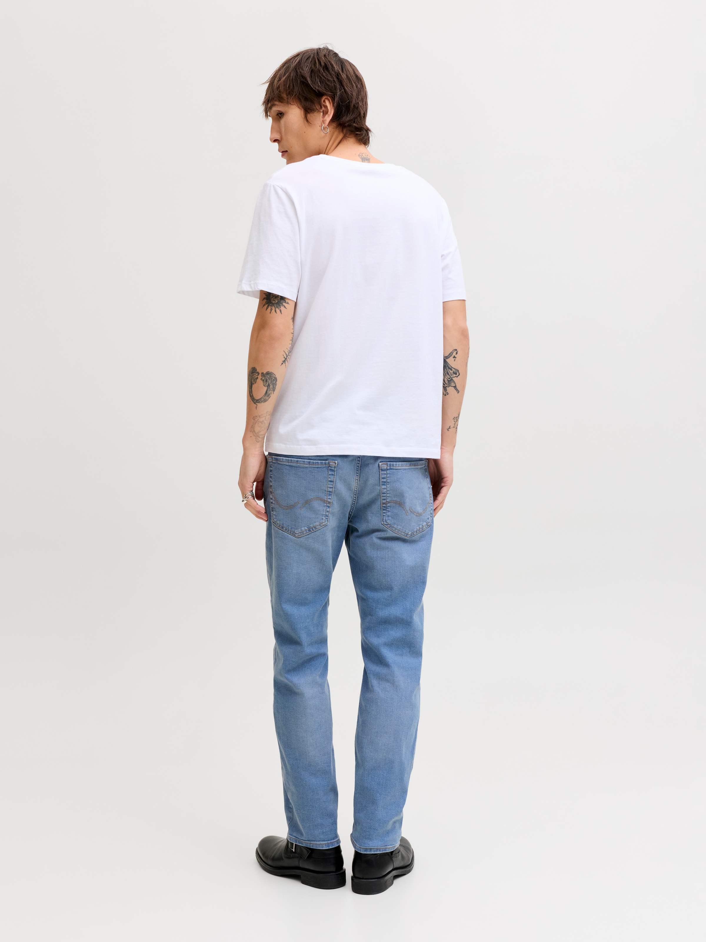 Jack & Jones Straight-Jeans »JJICLARK JJORIGINAL SQ 2« Baumwollmischung, straight fit