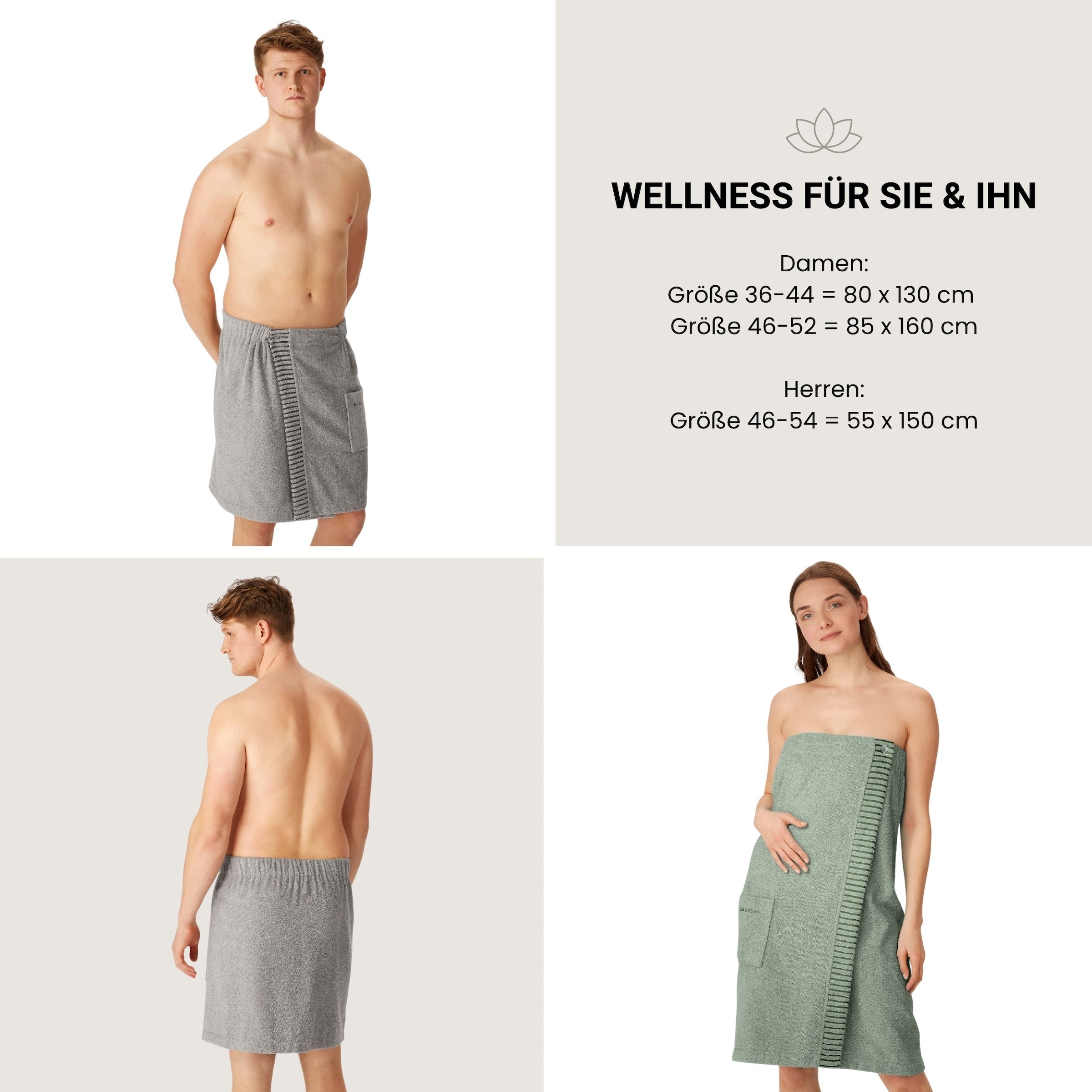 Schiesser Kilt »Rom aus weicher Baumwolle, saugstark und 3-fach weitenverstellbar« 1 Stk. OEKO-TEX® MADE IN GREEN