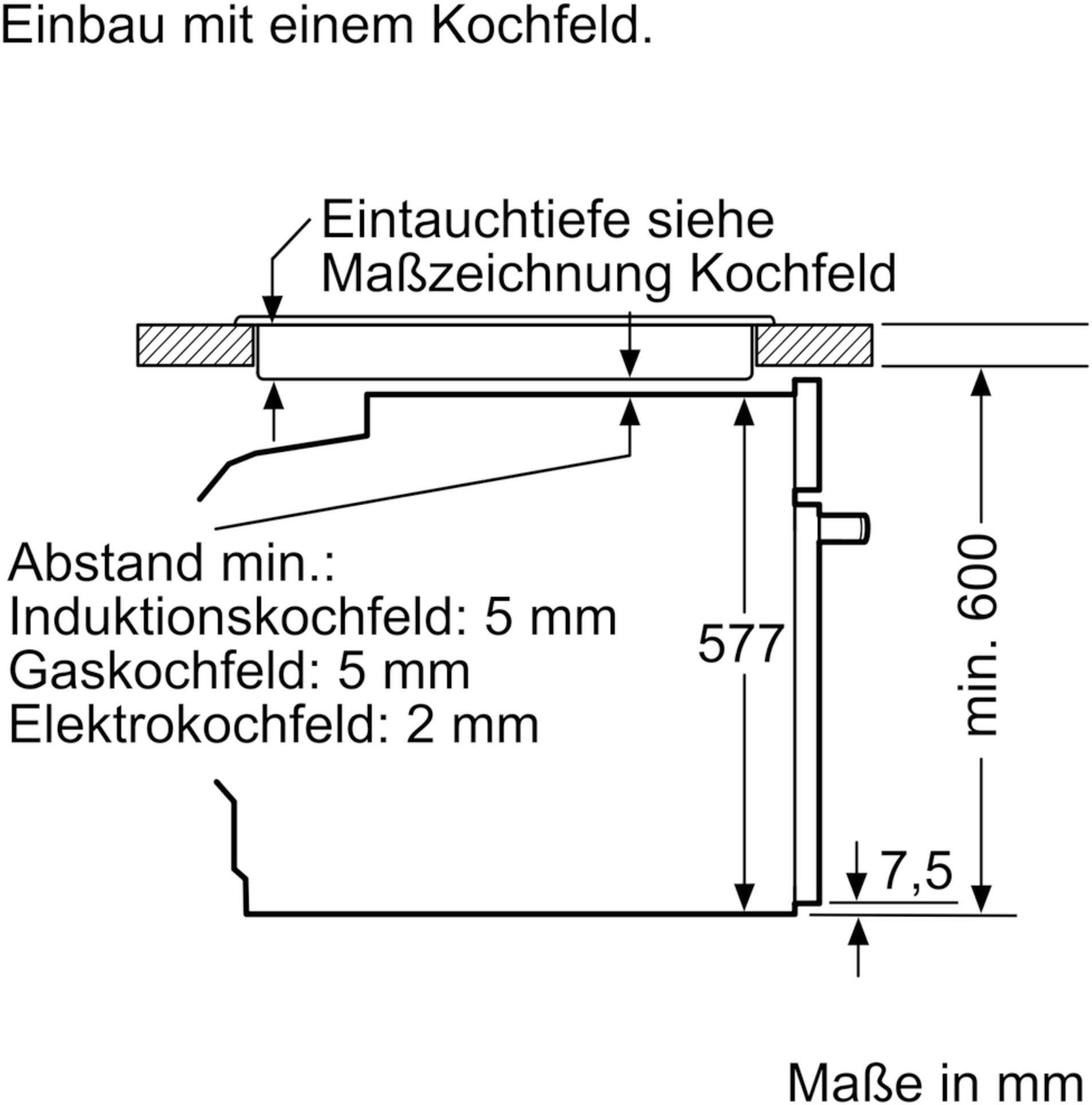 BOSCH Backofen mit Mikrowelle  »HMG6764B1«, mit 1-fach-Teleskopauszug, Pyrolyse-Selbstreinigung