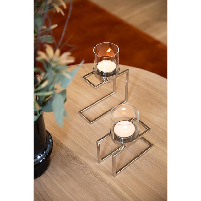 Fink Kerzenhalter »MADISON, Weihnachtsdeko«, (1 St.), aus Edelstahl und Glas  bequem kaufen