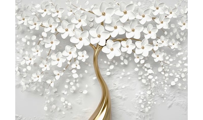 Consalnet Vliestapete »3D Baum mit Blumen«, botanisch, abstrakt, modern, fototapete... kaufen
