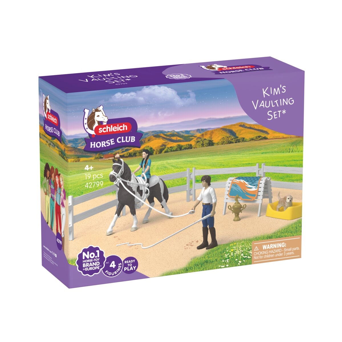 Schleich® Spielwelt »HORSE CLUB, Kim's Voltigier Set (42799)«