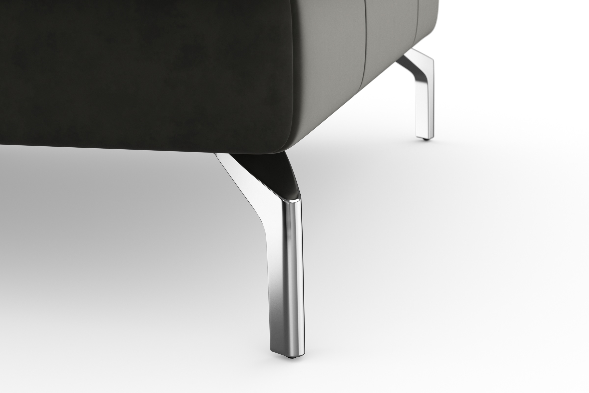 sit&more Wohnlandschaft »Bendigo U-Form«, inklusive Sitztiefenverstellung, Bodenfreiheit 15 cm, in 2 Fußfarben