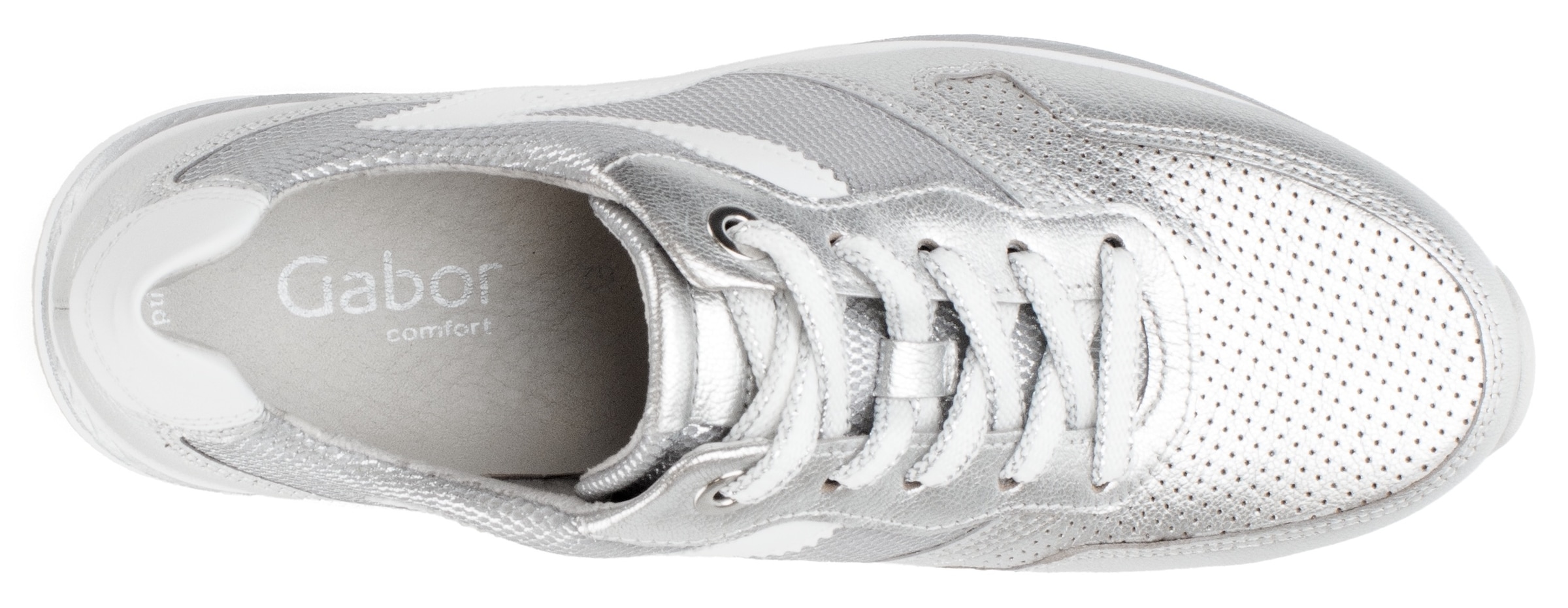 Gabor Keilsneaker »FLORENZ«, Freizeitschuh, Halbschuh, Schnürer in Schuhweite G (=weit)