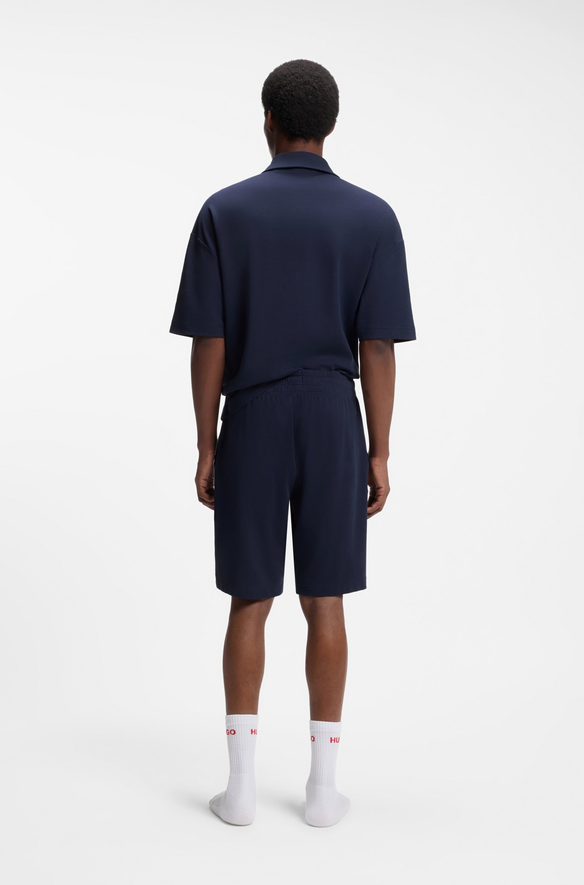 HUGO Underwear Shorts »NAUTIX SHORTS«  aus Stretch-Baumwolle, Logo-Tape