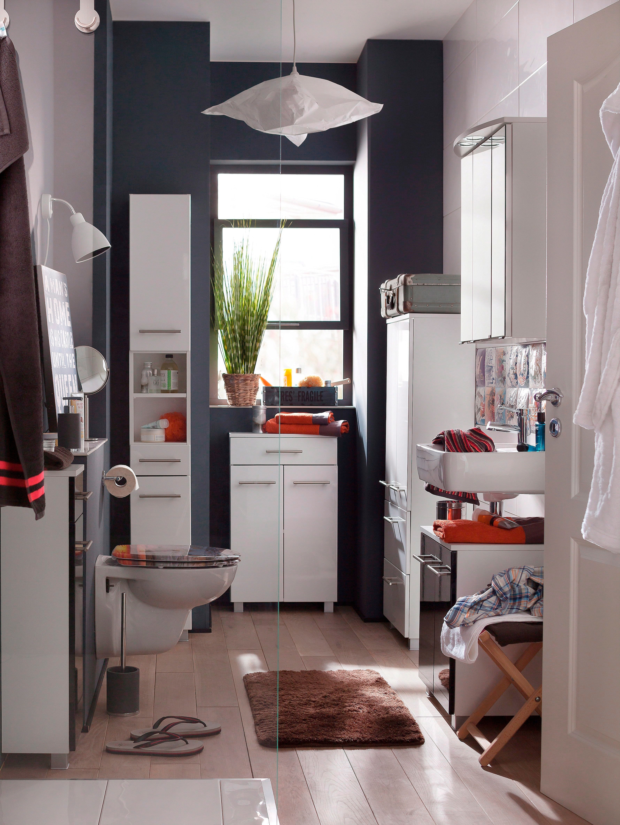 welltime Hochschrank »Venedig« Badmöbel in verschiedenen Farben erhältlich