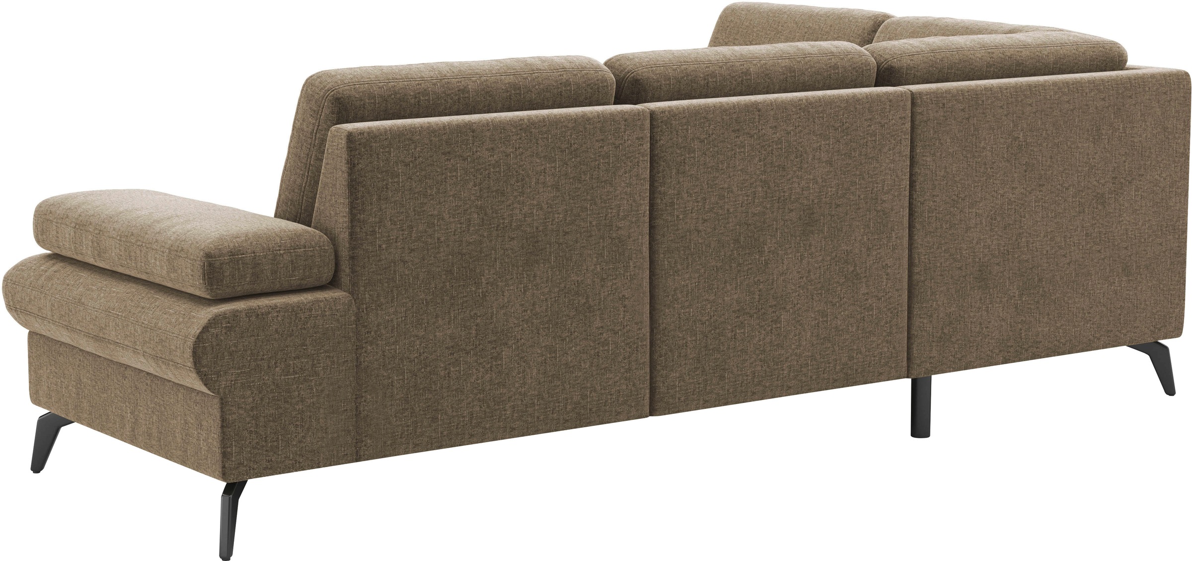 sit&more Ecksofa »Morris Jubi L-Form, B: 238 cm«, mit Armteilfunktion & 1 Zierkissen, optional Bettfunktion