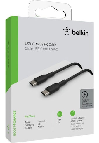 USB-Kabel »USB-C/USB-C Kabel PVC, 2m«, USB-C, USB-C, 200 cm