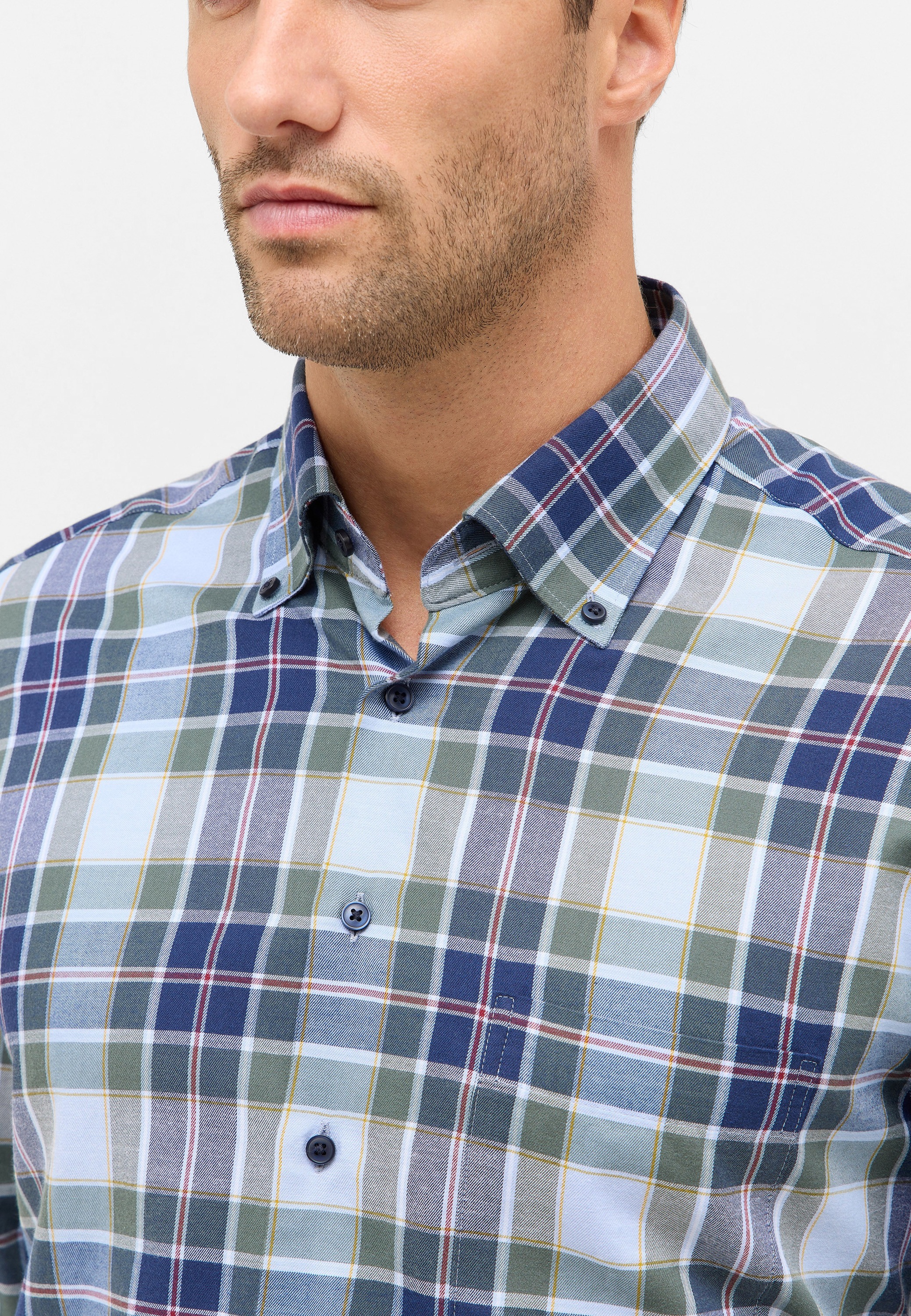 Eterna Langarmhemd »MODERN FIT« EASY IRON (bügelleicht)