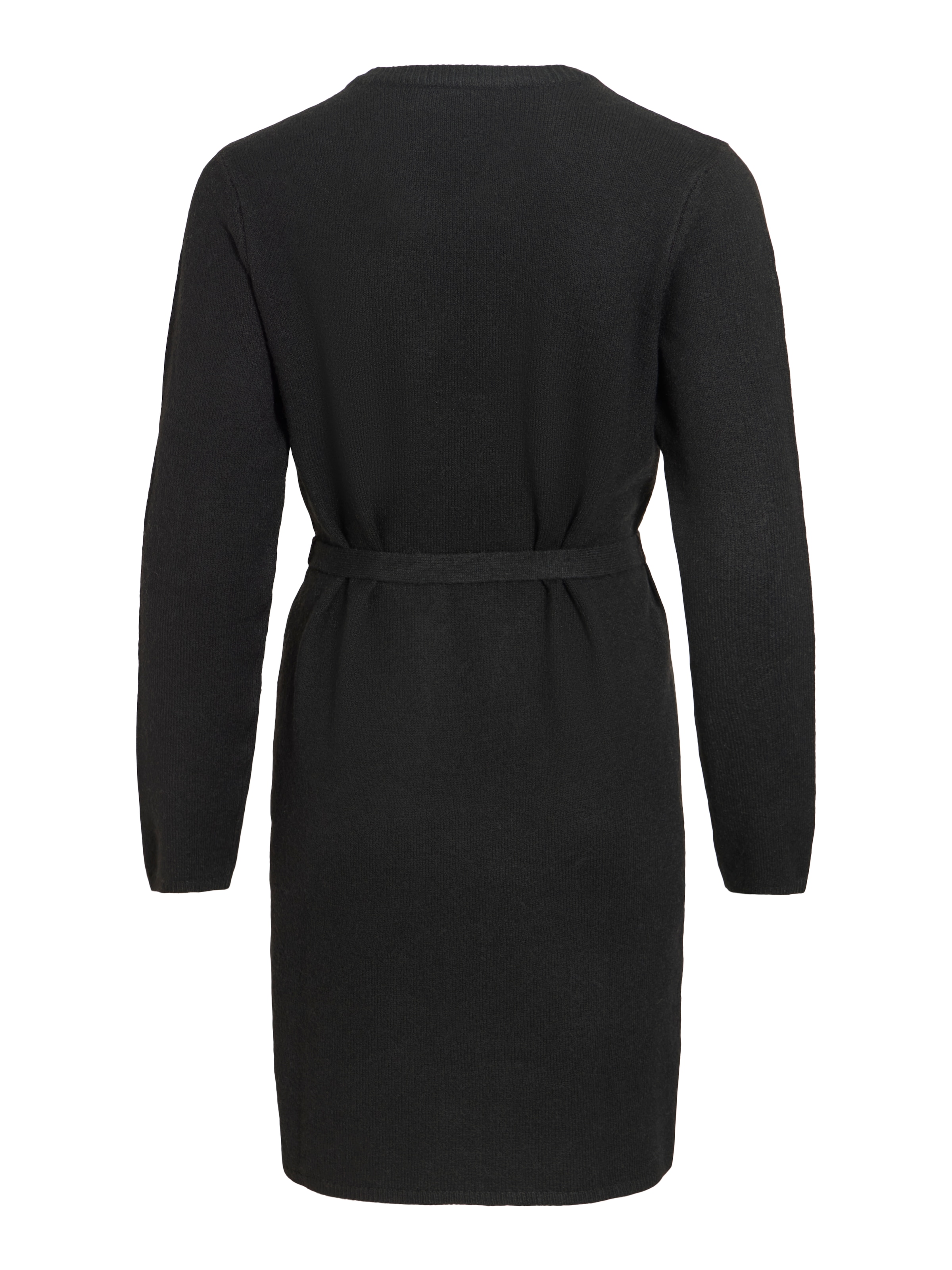 Vila Strickkleid »VILIGA L/S O-NECK BELTED KNIT DRESS-NOOS« Materialmix, normal geschnitten