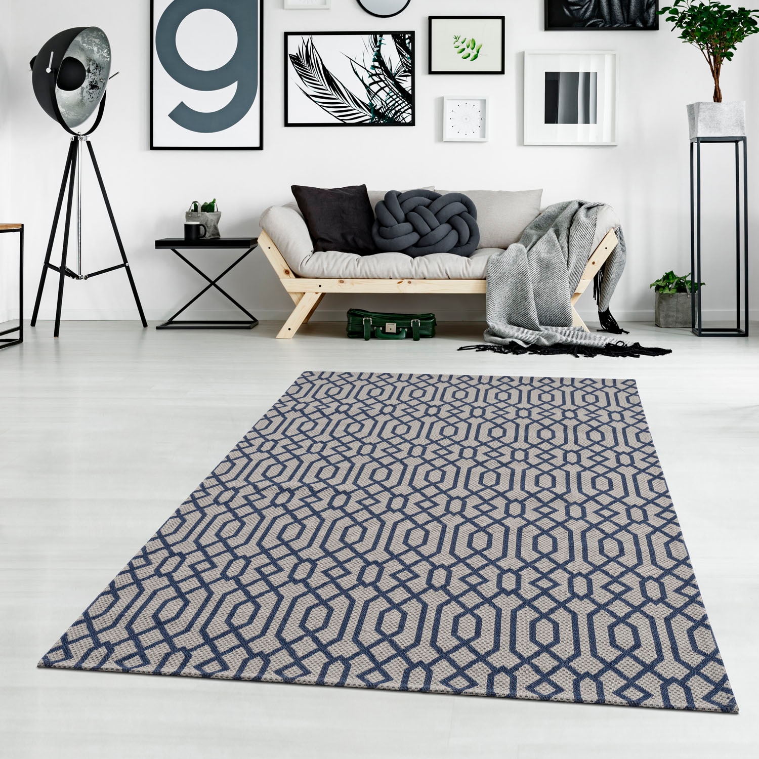 Carpet City Teppich online rechteckig, Baumwolle,Marokkanisch, kaufen Flachgewebe, »Cotton«, Pflegeleicht 100