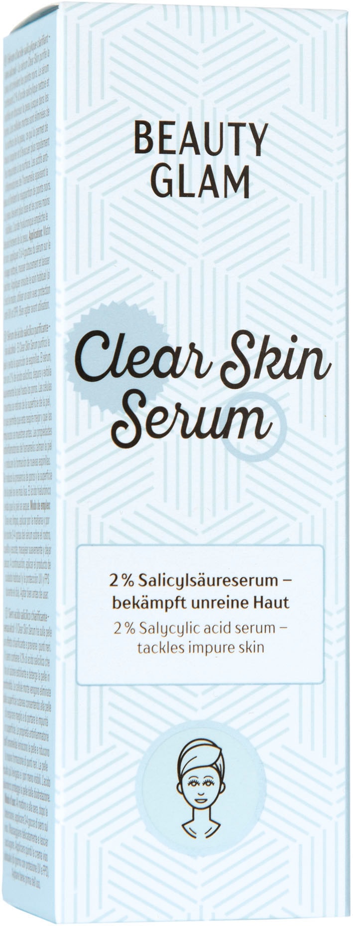 BEAUTY GLAM Gesichtsserum »Beauty Glam Clear Skin Serum«, Wirkt klärend und exfolierend, reduziert die Neubildung von Mitessern.