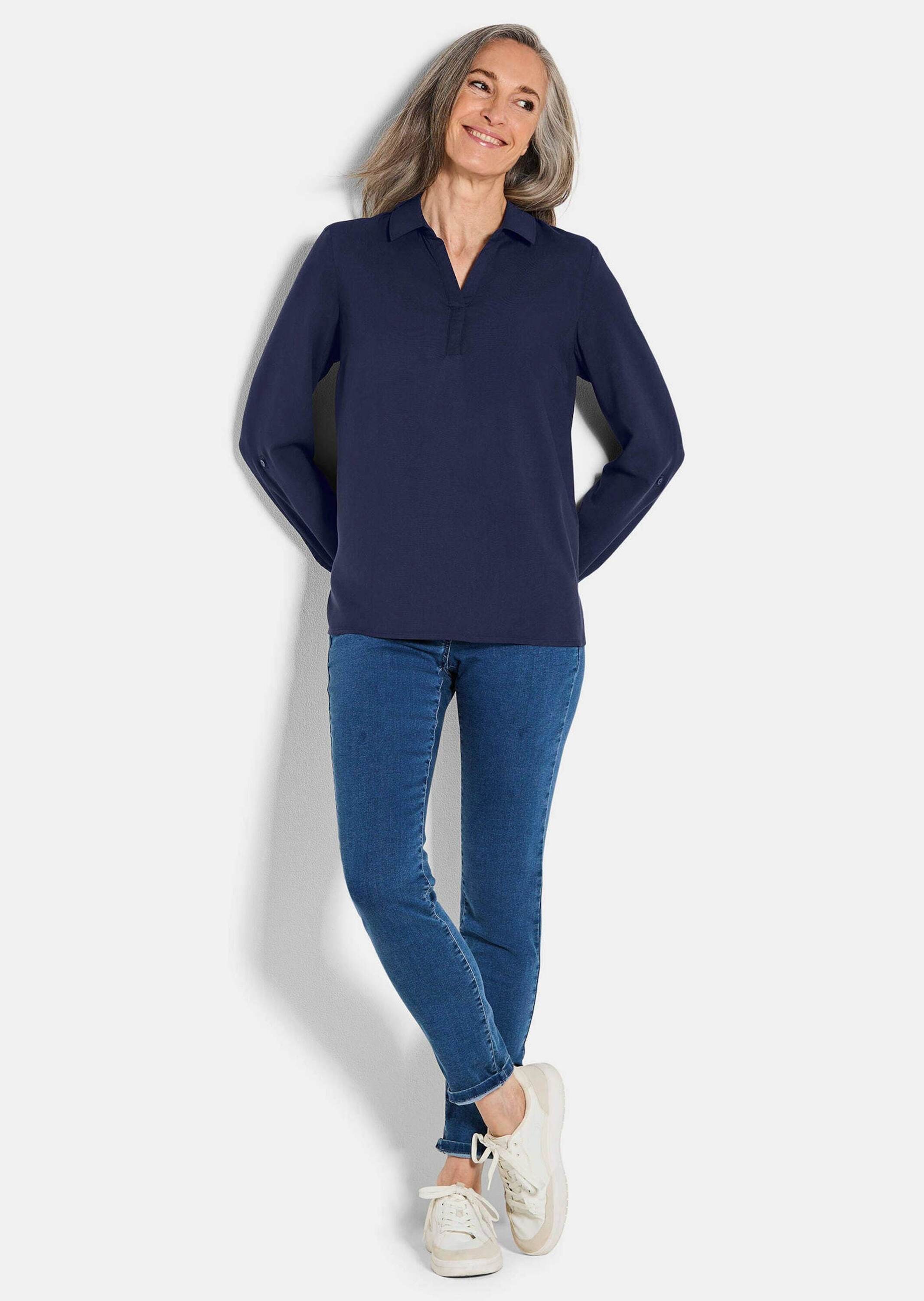 GOLDNER Klassische Bluse »Schlupfbluse aus reiner Viskose«
