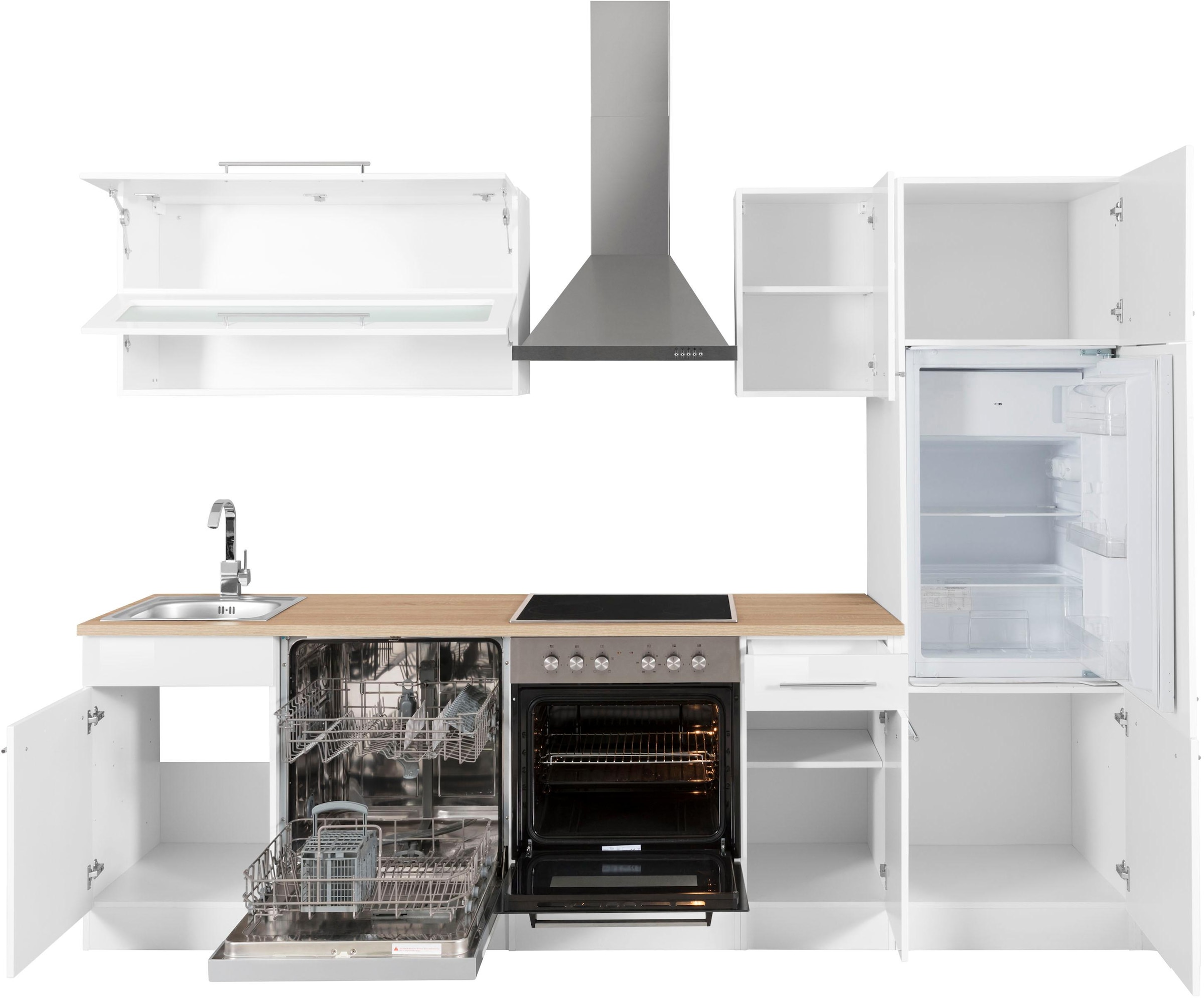 HELD MÖBEL Küchenzeile »Eton«, mit E-Geräten, Breite 270 cm auf Rechnung  bestellen