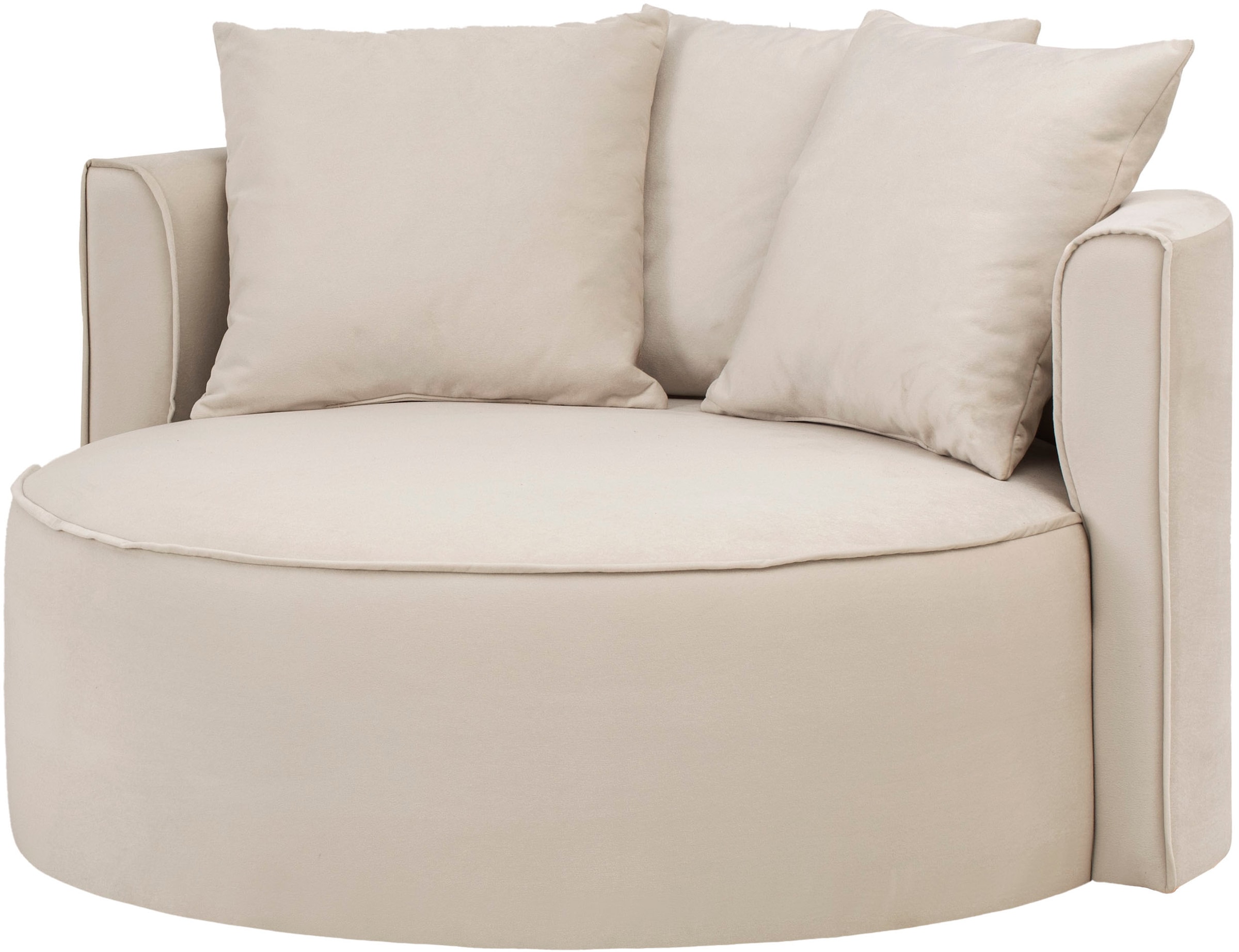 LeGer Home by Lena Gercke XXL-Sessel »Isalie, Lesesessel, Loveseat, inklusive Zierkissen«, extra große Sitzfläche, optional mit Hocker, Cord, Samt, Bouclé