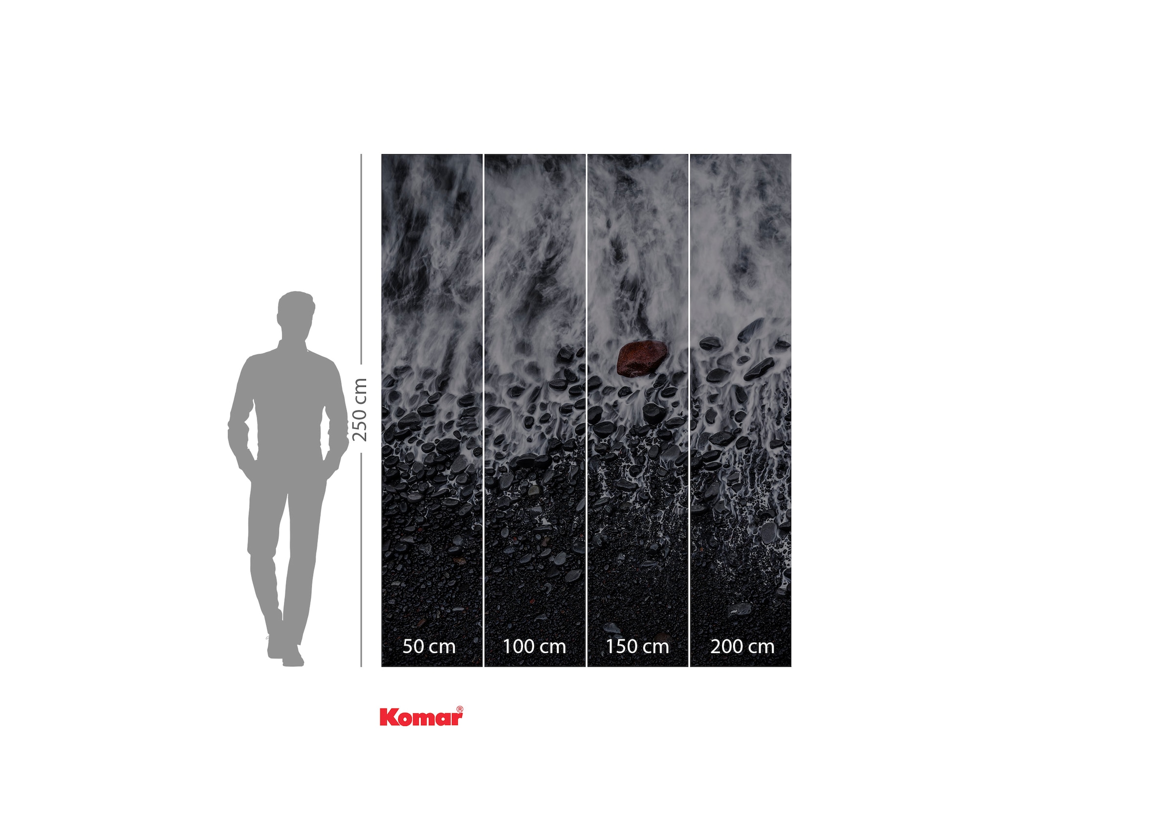 Komar Fototapete »Digitaldruck Vlies - Red Rock - Größe 200 x 250 cm«, bedruckt-floral-geblümt-gemustert-tropisch, Wohnzimmer, Schlafzimmer