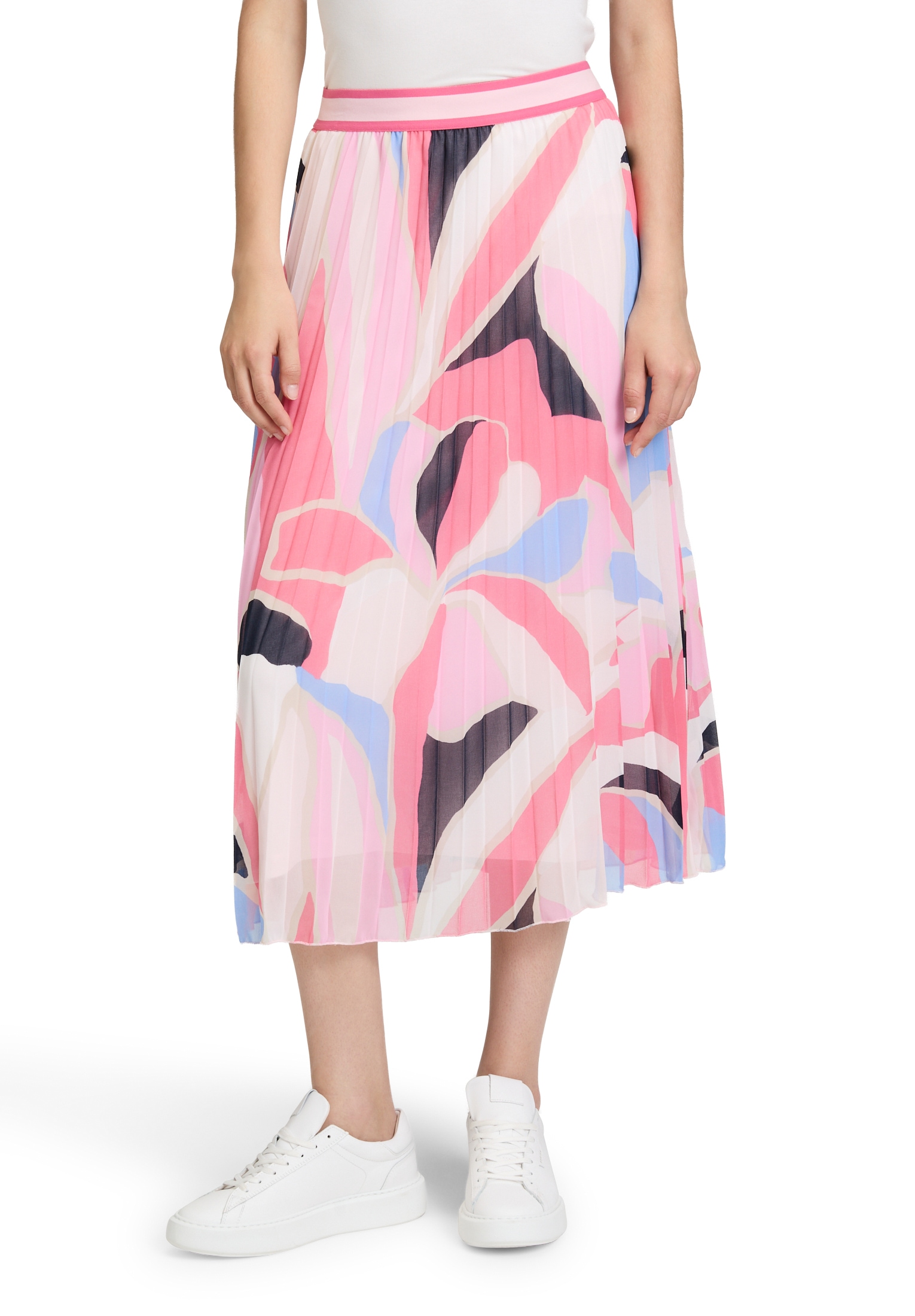 Betty&Co Faltenrock »Chiffonrock mit Plissee«