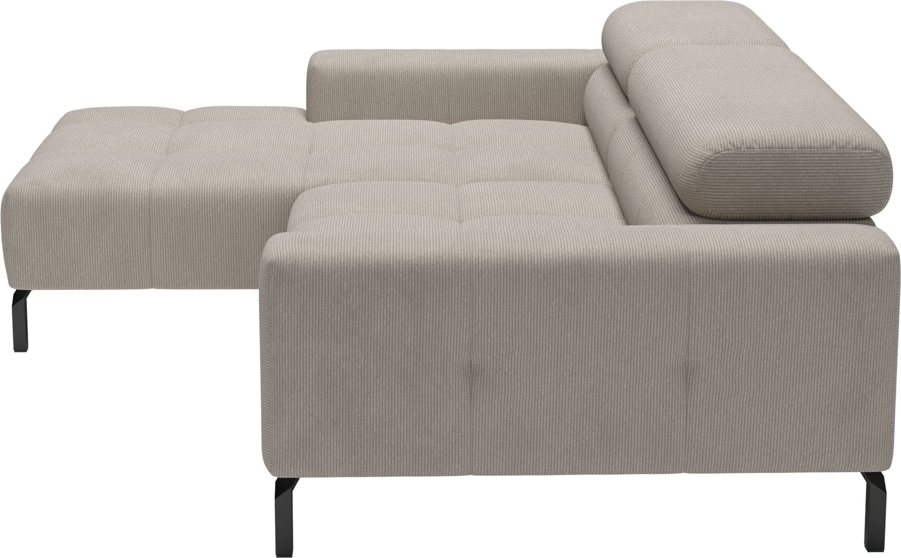 Home affaire Ecksofa »Ecksofa Claya, L-Form, Kopfteilverstellung, Breite 223 cm« Moderne Steppung, weicher Polsteraufbau & saugroboterfreundliche Höhe