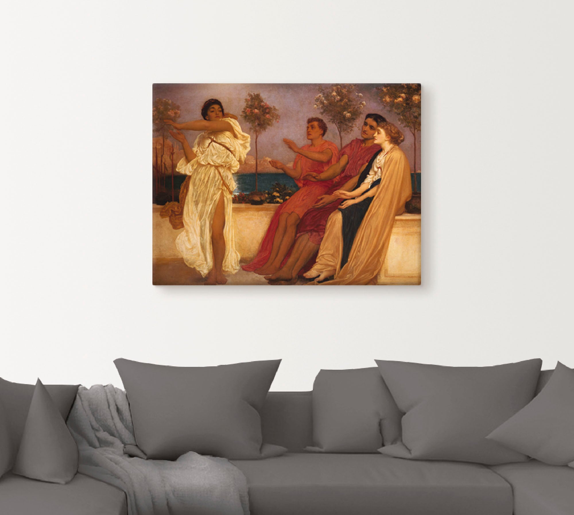 Artland Wandbild »Tanzendes griechisches Mädchen.«, Gruppen & Familien, (1 St.), als Leinwandbild, Poster in verschied. Größen