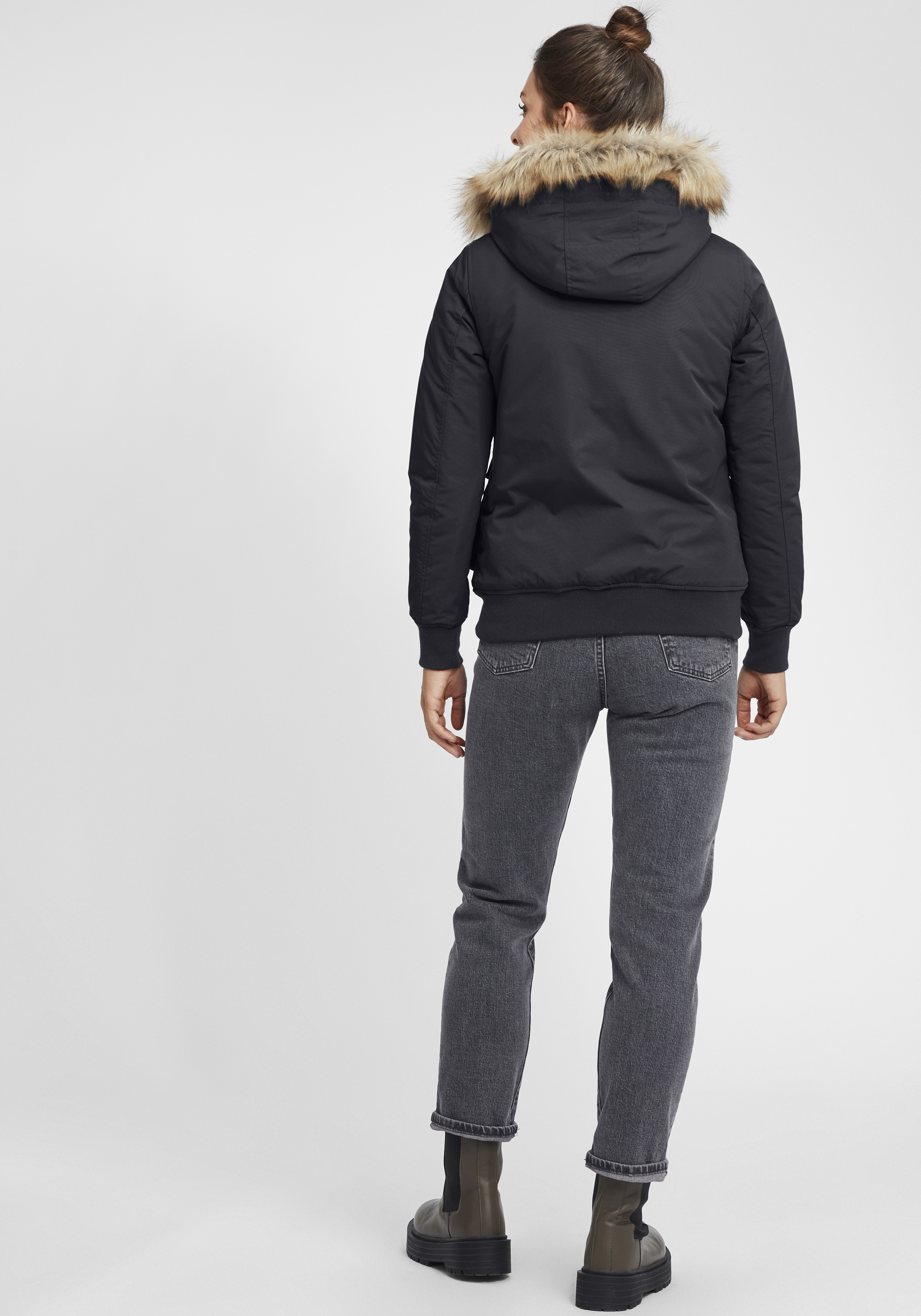 OXMO Winterjacke »Winterjacke OXAcila«, mit Kapuze