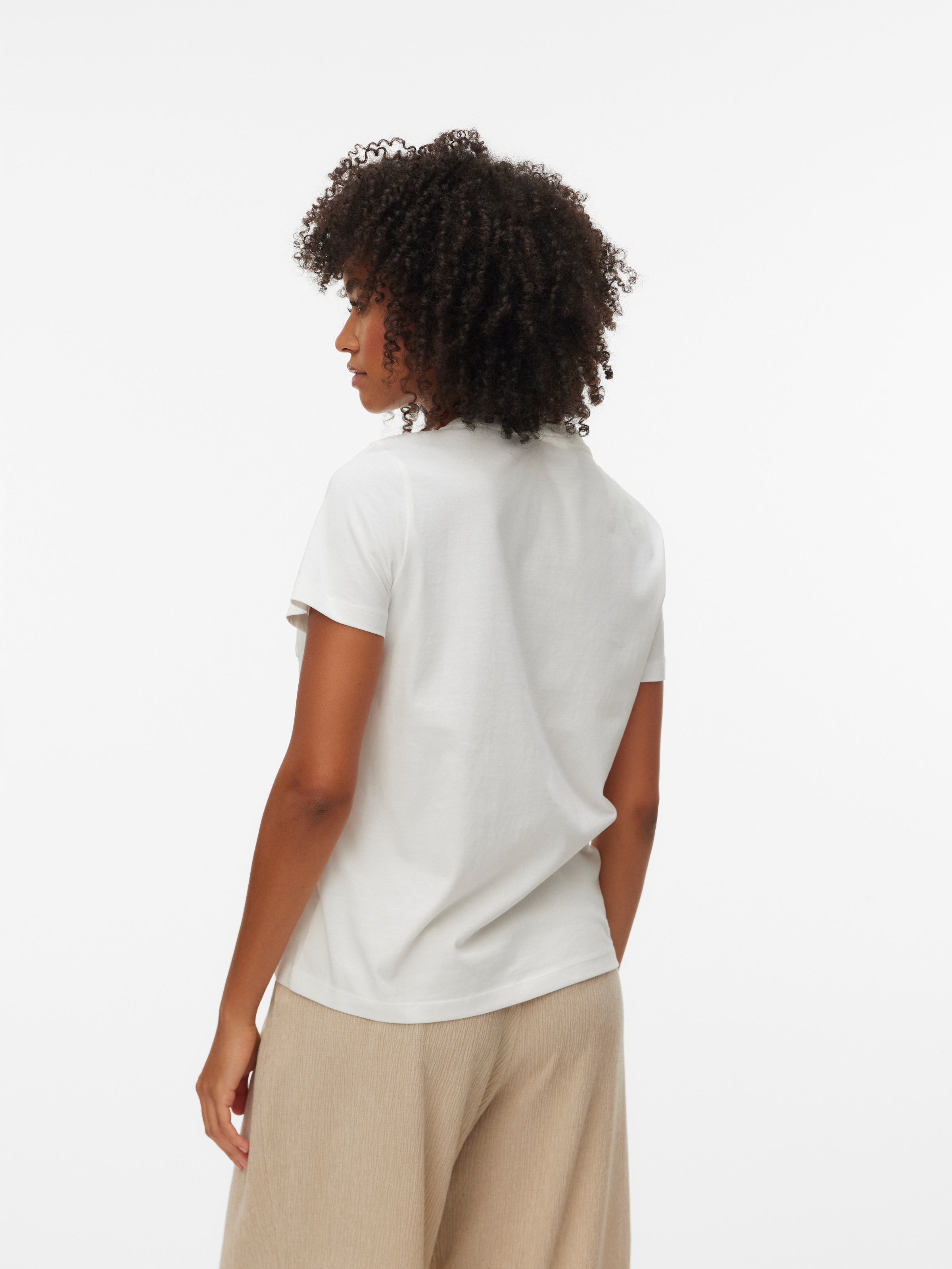 Vero Moda Kurzarmshirt »VMKARMA S/S O-NECK T-SHIRT JRS BTQ« Baumwolle, regular fit