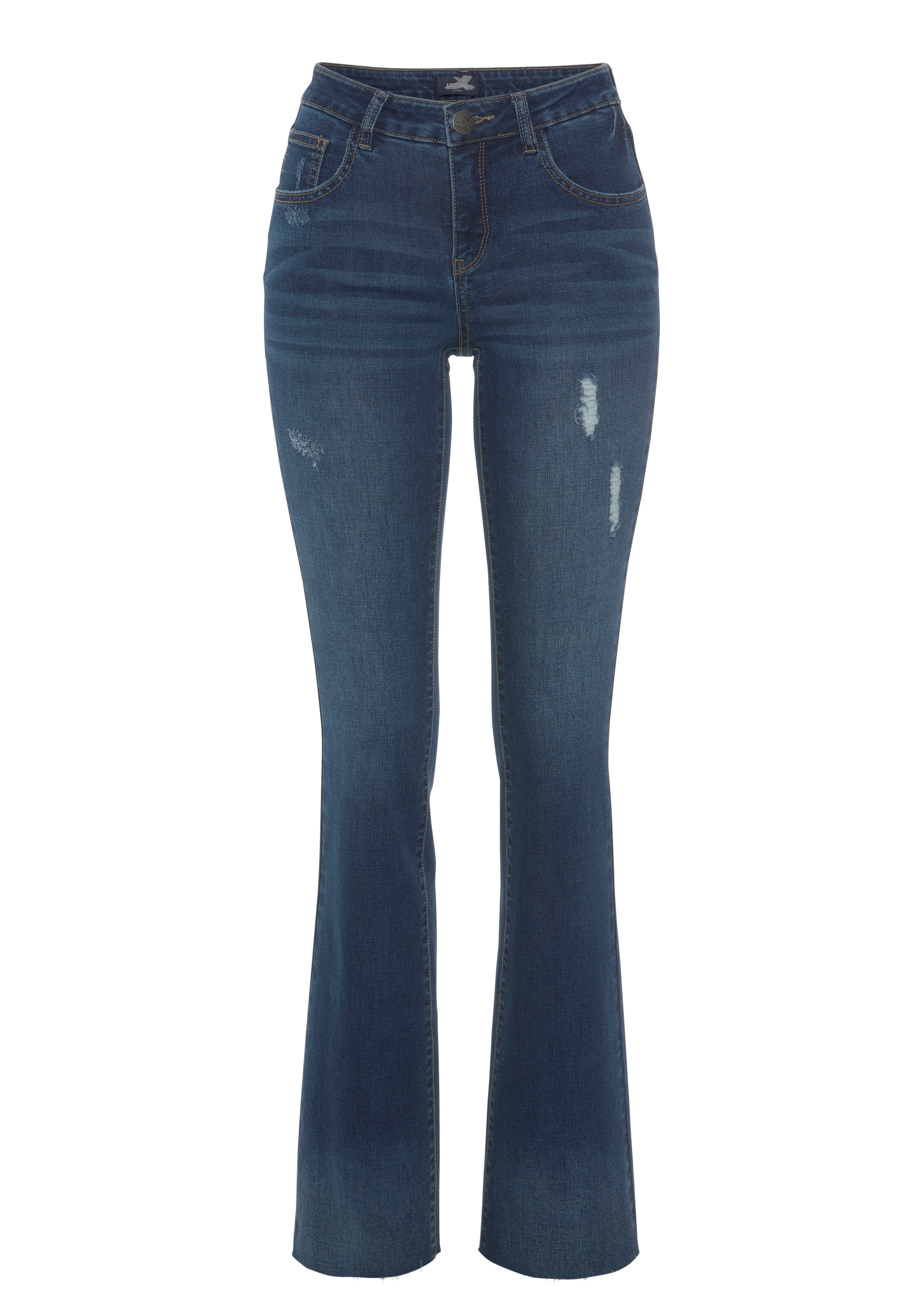 Arizona Bootcut-Jeans »Ultra-Stretch«, Mid-Waist