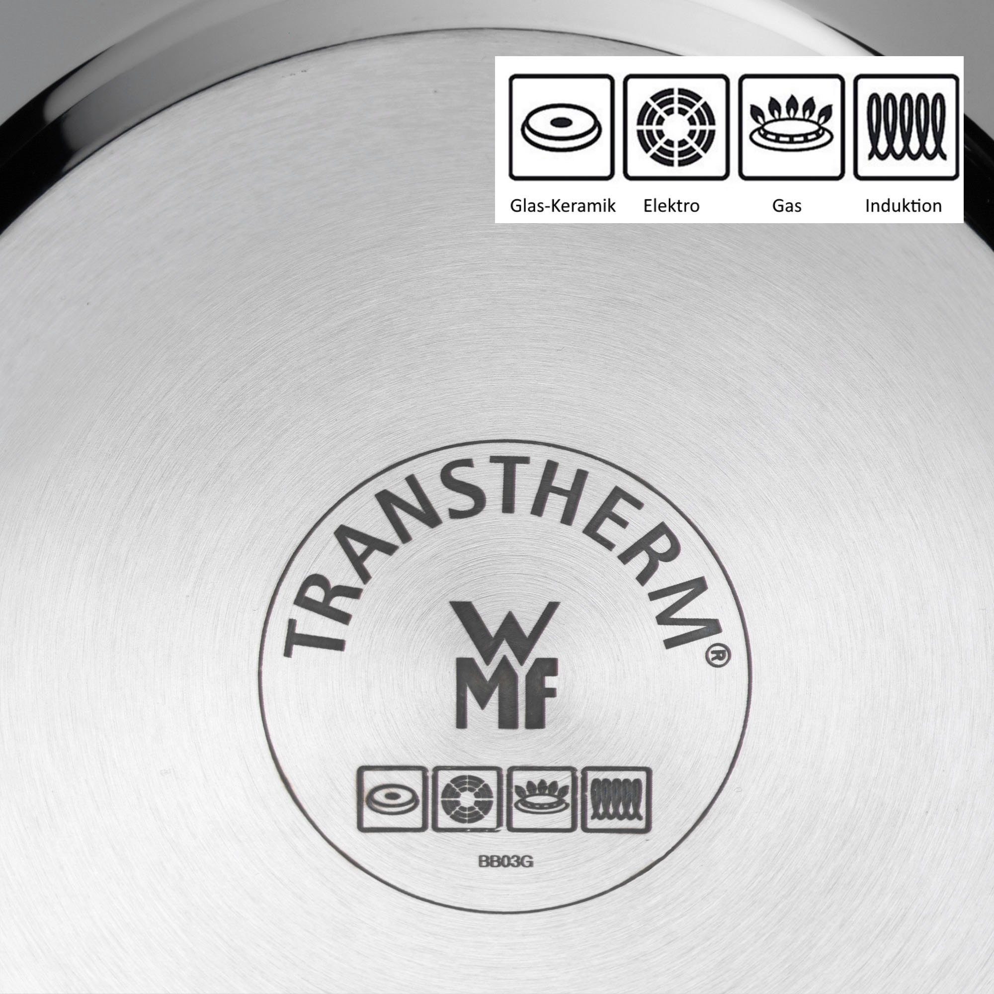 WMF Topf-Set »Inspiration«, Cromargan® Edelstahl Rostfrei 18/10, (Set, 11 tlg., 9-teiliges Topf-Set, 2-teiliges Pfannen-Set), inkl. 2-teiliges Pfannen-Set Devil, Induktion