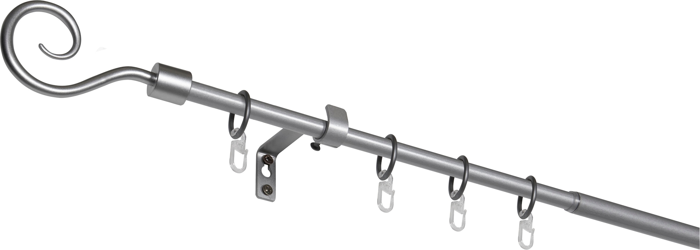 mydeco Gardinenstange »Hook«, 1 läufig-läufig, ausziehbar
