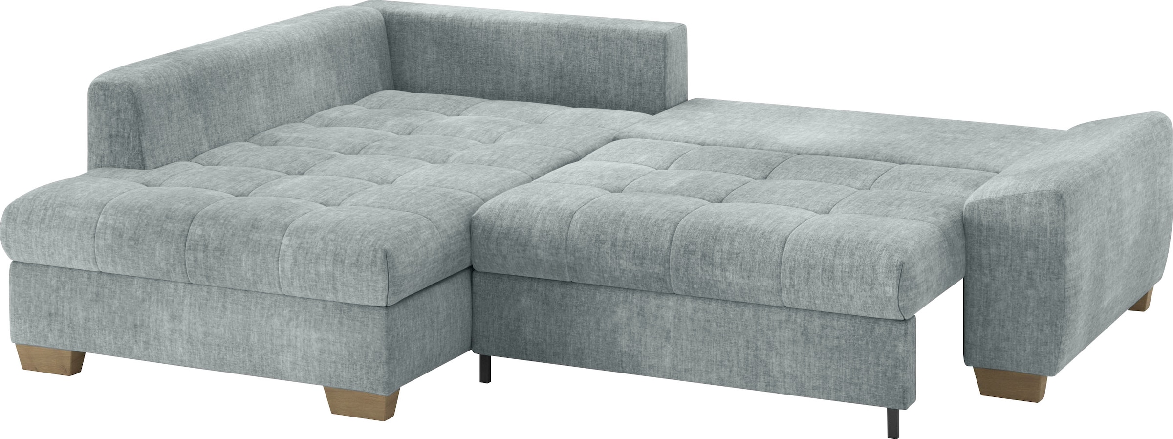 Mr. Couch Ecksofa »Nikita II, L-Form, bis 140kg pro Sitzplatz belastbar«, mit Kaltschaumpolsterung, wahlweise mit Bett und Bettkasten