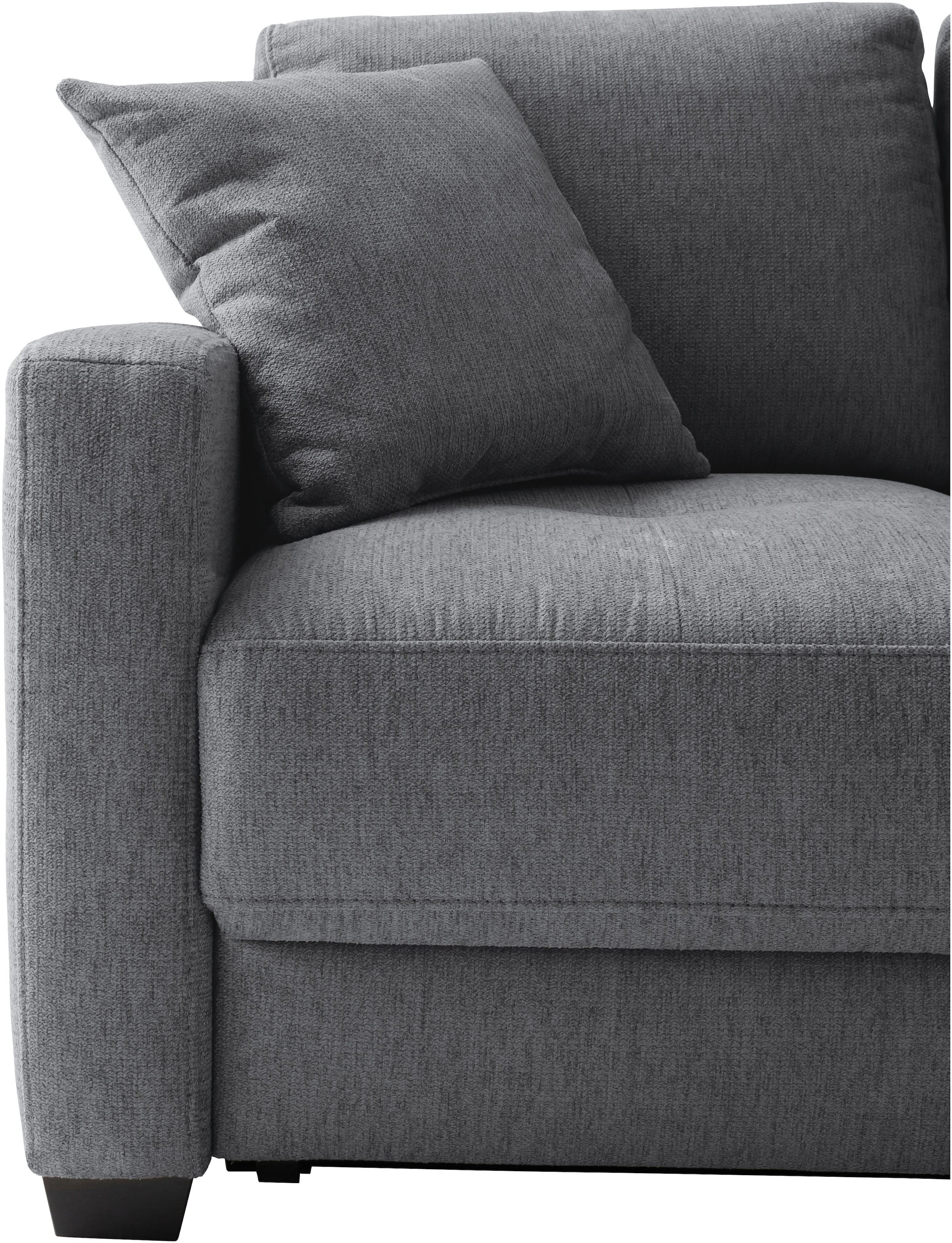 Mr. Couch Ecksofa »Pierre, L-Form mit Taschenfederkern« mit DuraSpring-Taschenfederkern bis 140 kg belastbar